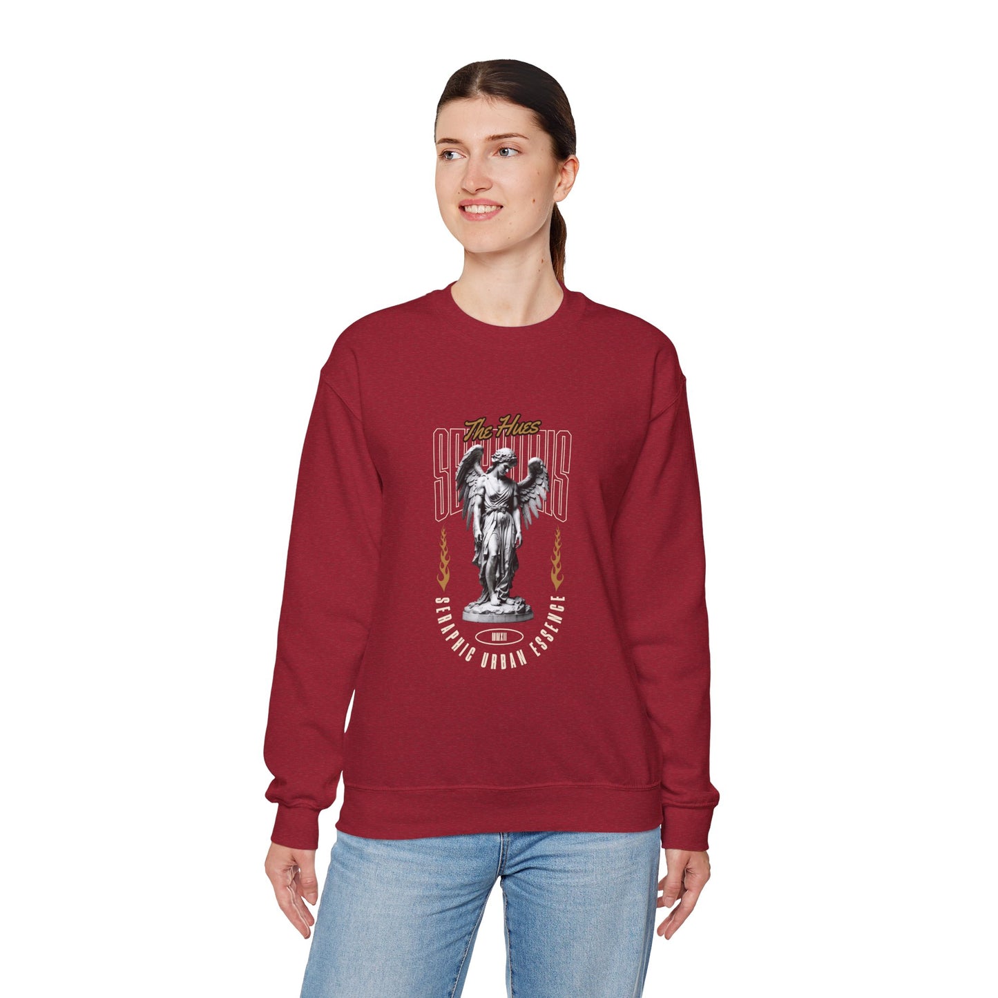 Urban Angel Unisex Heavy Blend™ Crewneck Sweatshirt - Streetwear Style