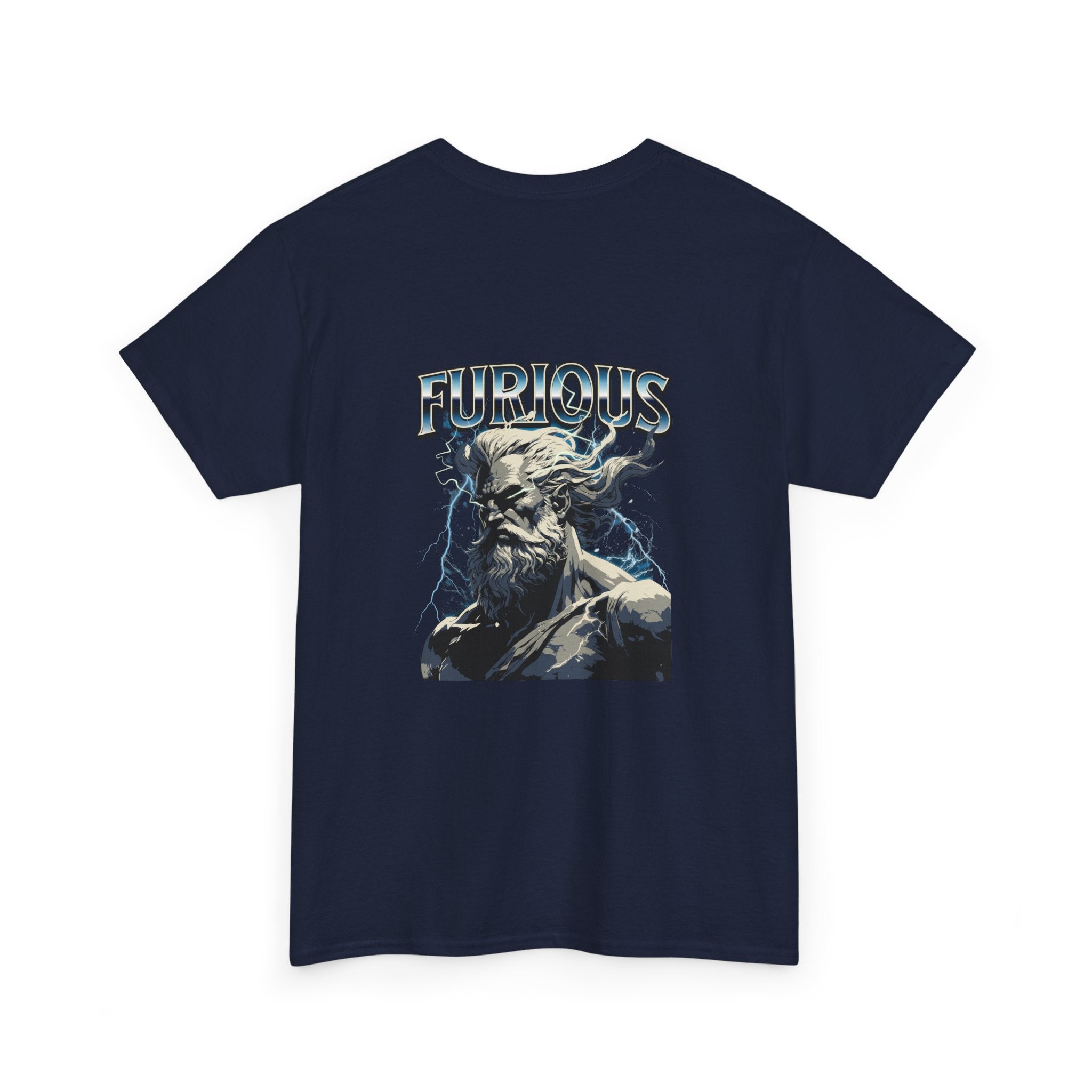 Furious God Unisex Heavy Cotton Tee - Bold Graphic Design for Casual Wear