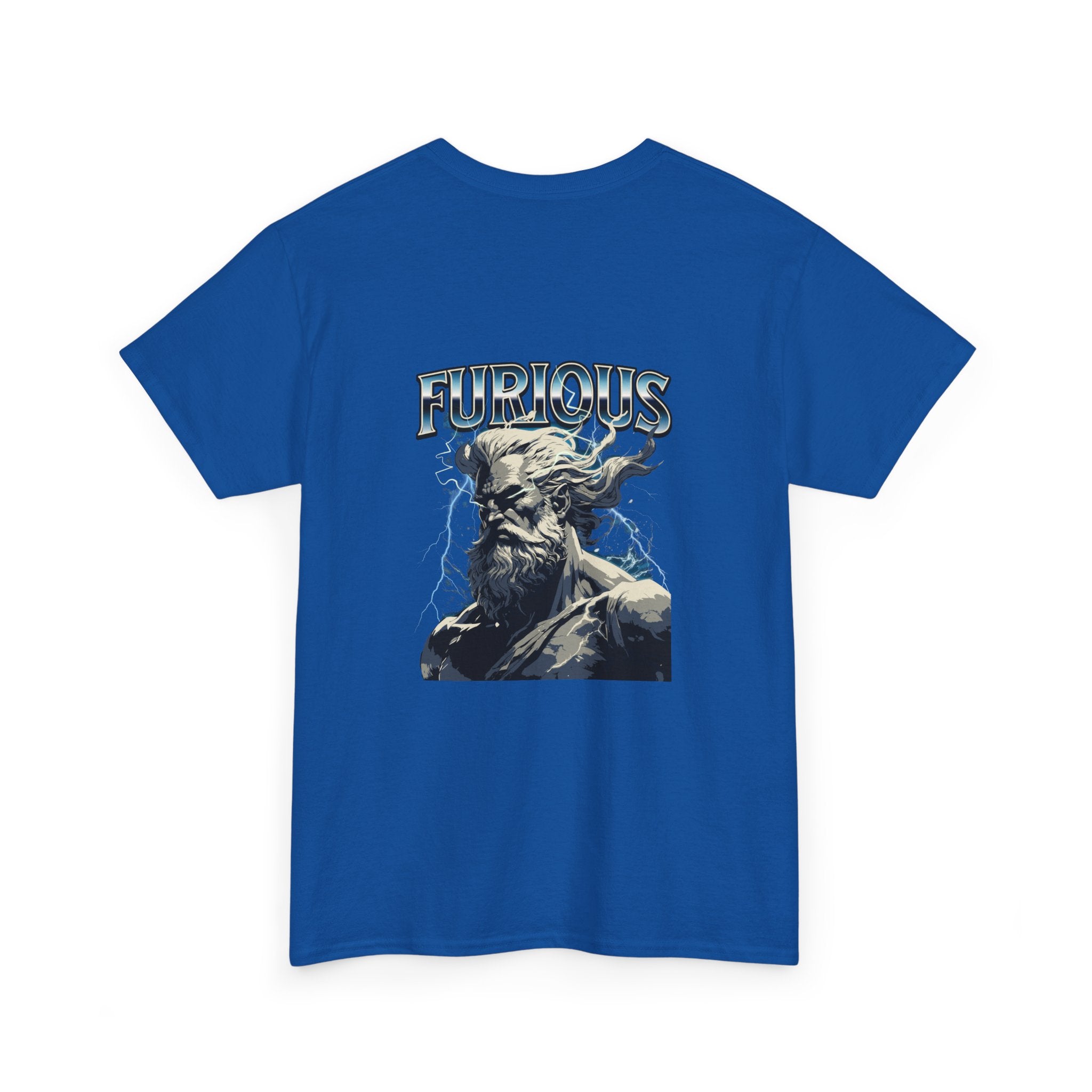 Furious God Unisex Heavy Cotton Tee - Bold Graphic Design for Casual Wear