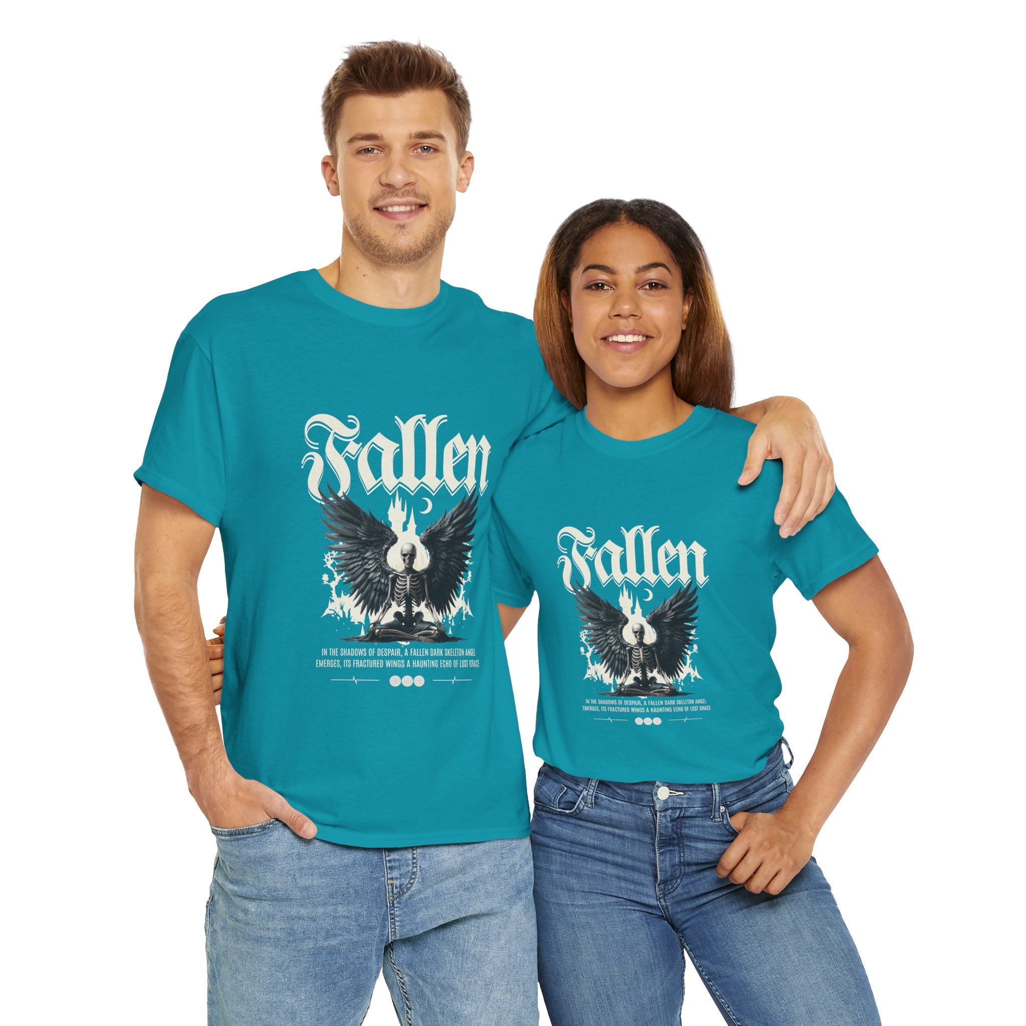 Fallen Graphic Unisex Heavy Cotton Tee - Casual Style for Music Lovers.