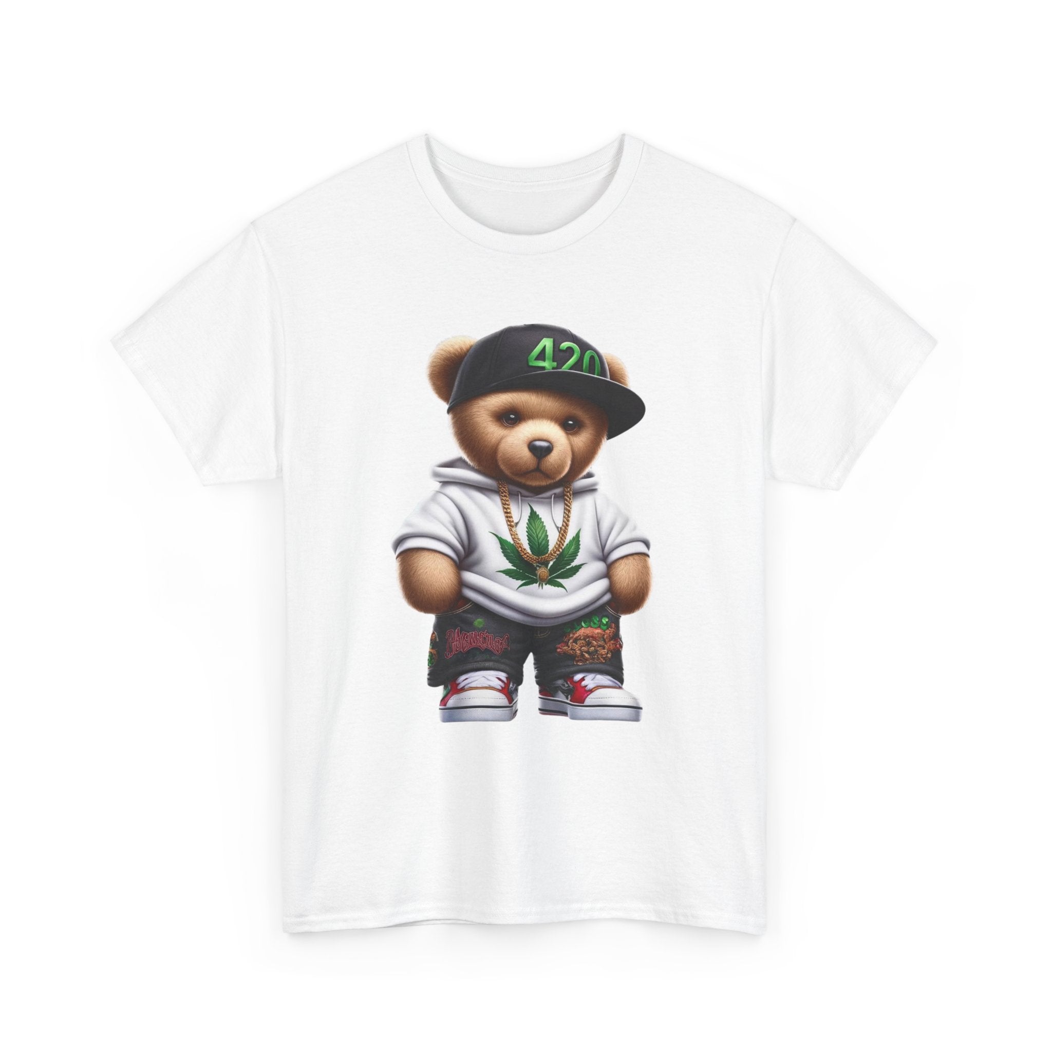 Gangsta Teddy Bear Unisex Heavy Cotton Tee