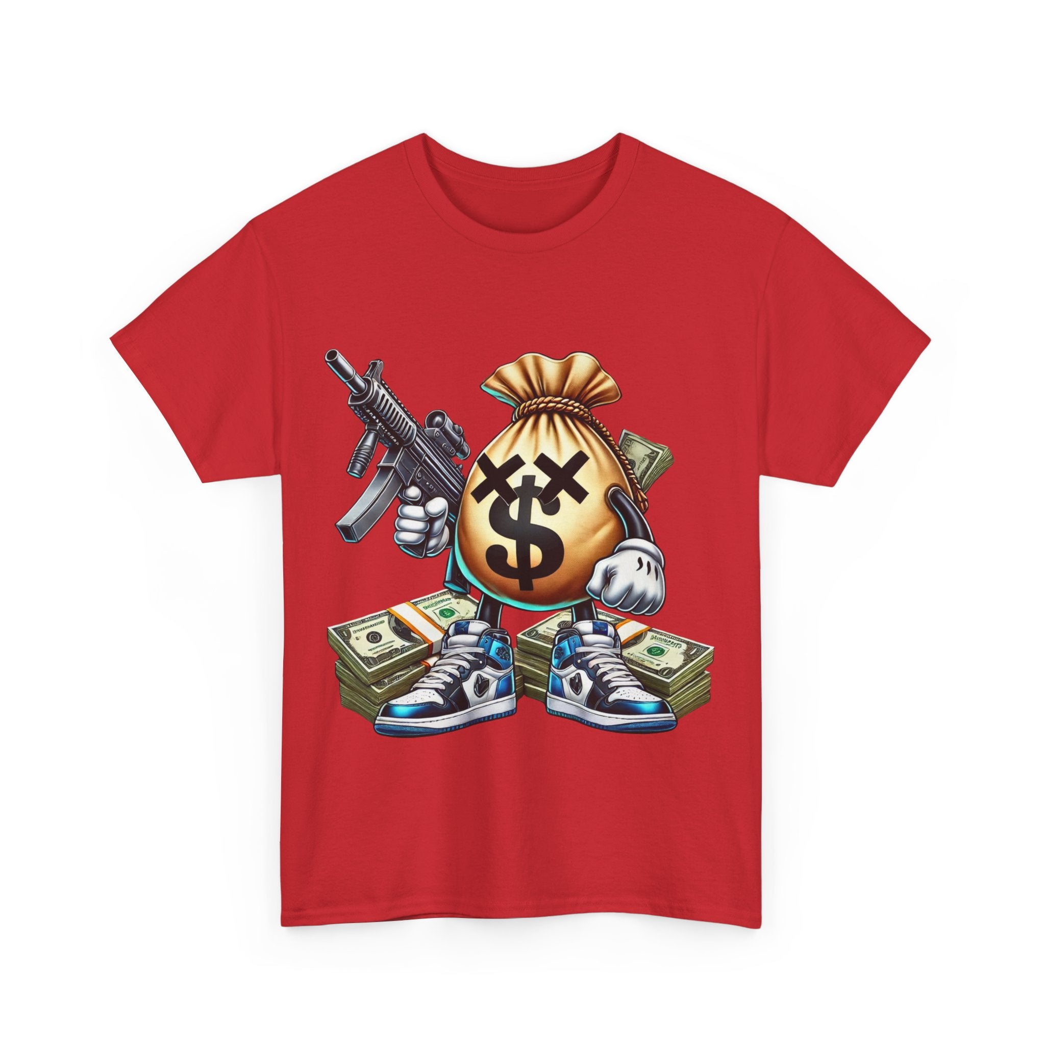 Armed Money Bag Unisex Heavy Cotton Tee