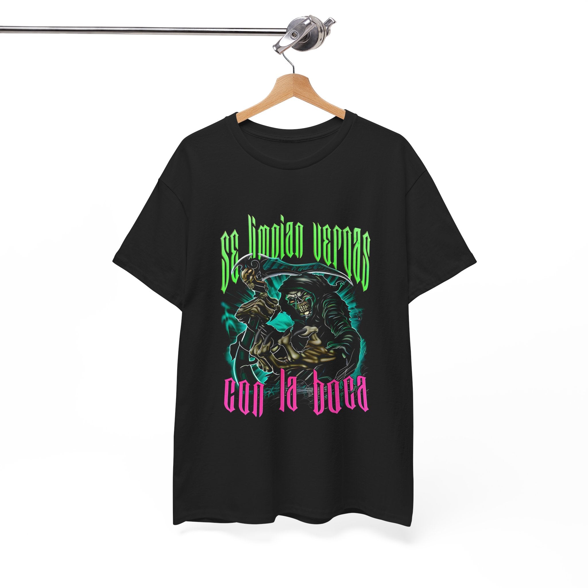 Unisex Heavy Cotton Tee - 'Se Limpian Verdes Con La Boca' Graphic T-Shirt for Casual Style