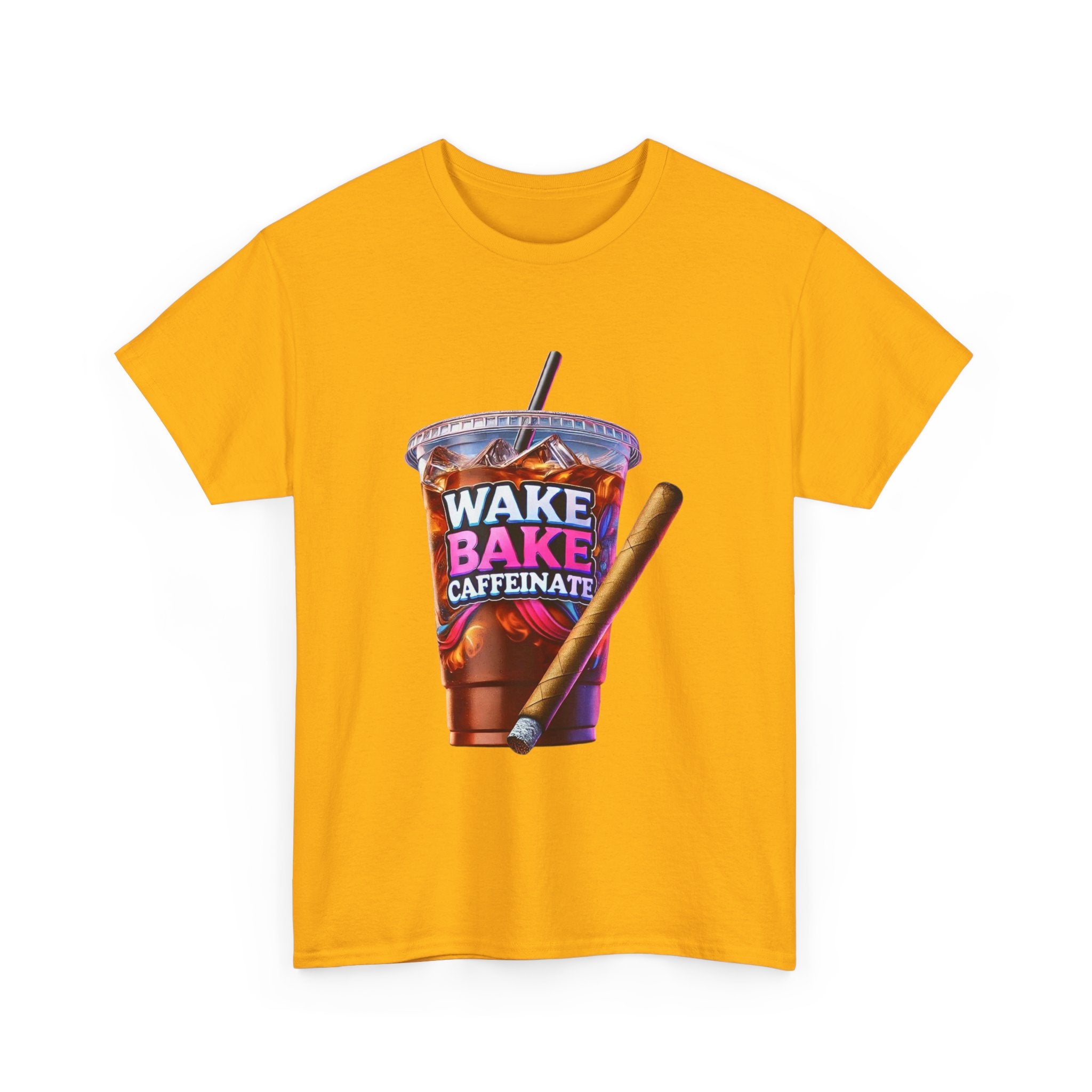 Wake and Caffeinate Unisex Heavy Cotton Tee