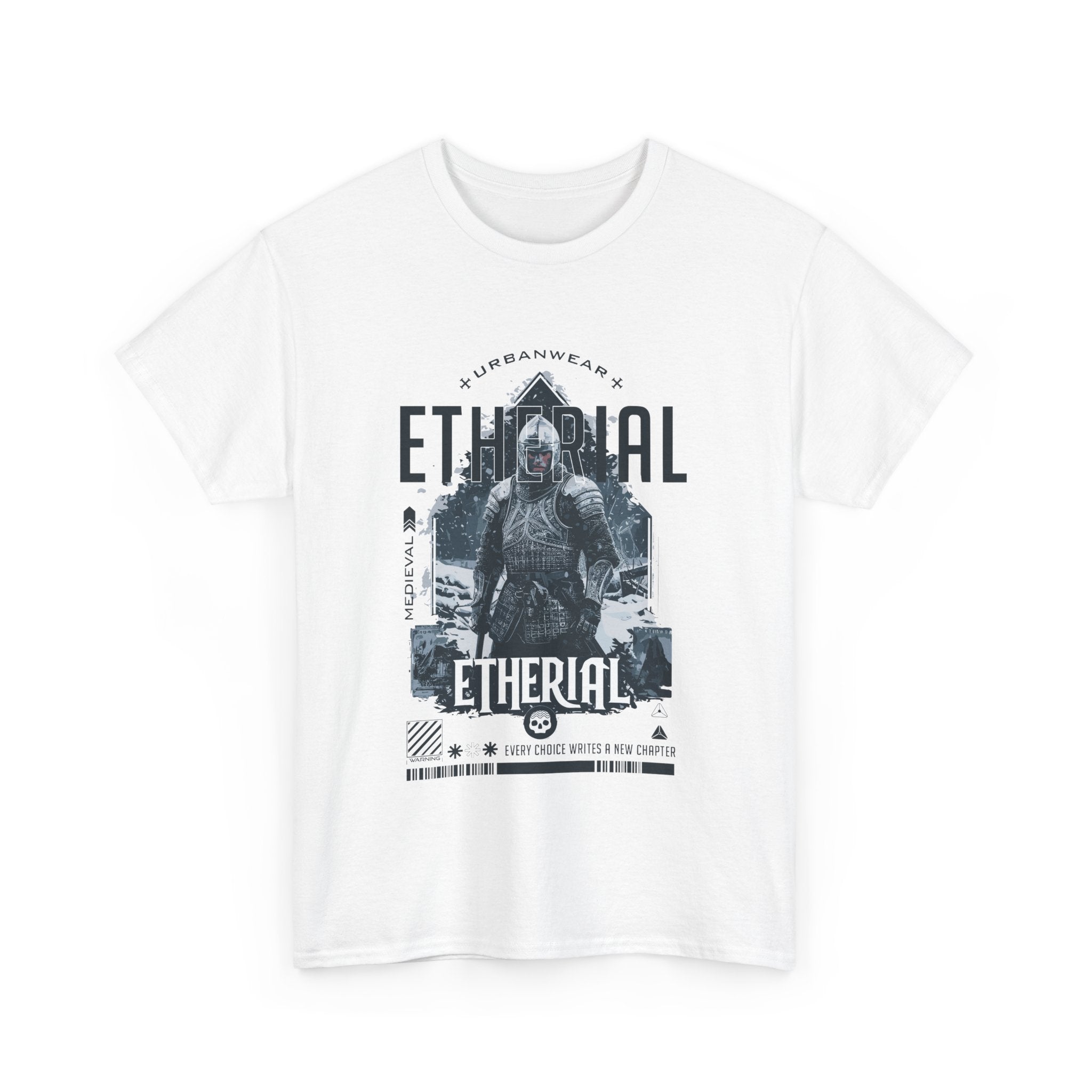 Ethereal Unisex Heavy Cotton Tee - Urban Streetwear Graphic T-Shirt