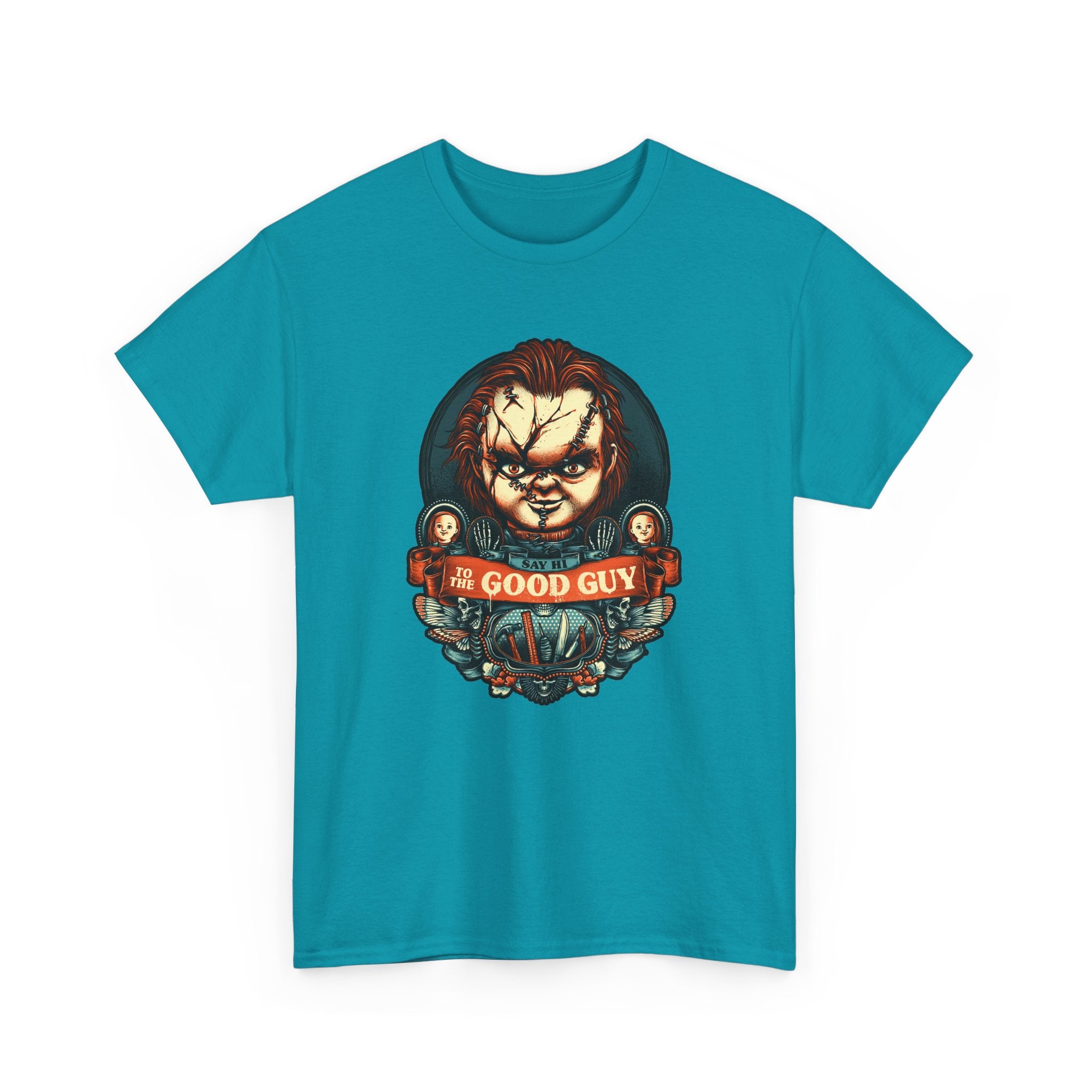 Chucky 'Good Guy' Unisex Heavy Cotton Tee - Horror Movie Fan Apparel