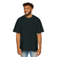 Gothic Guardian Oversized Tee - Edgy Black Graphic T-Shirt for Streetwear.