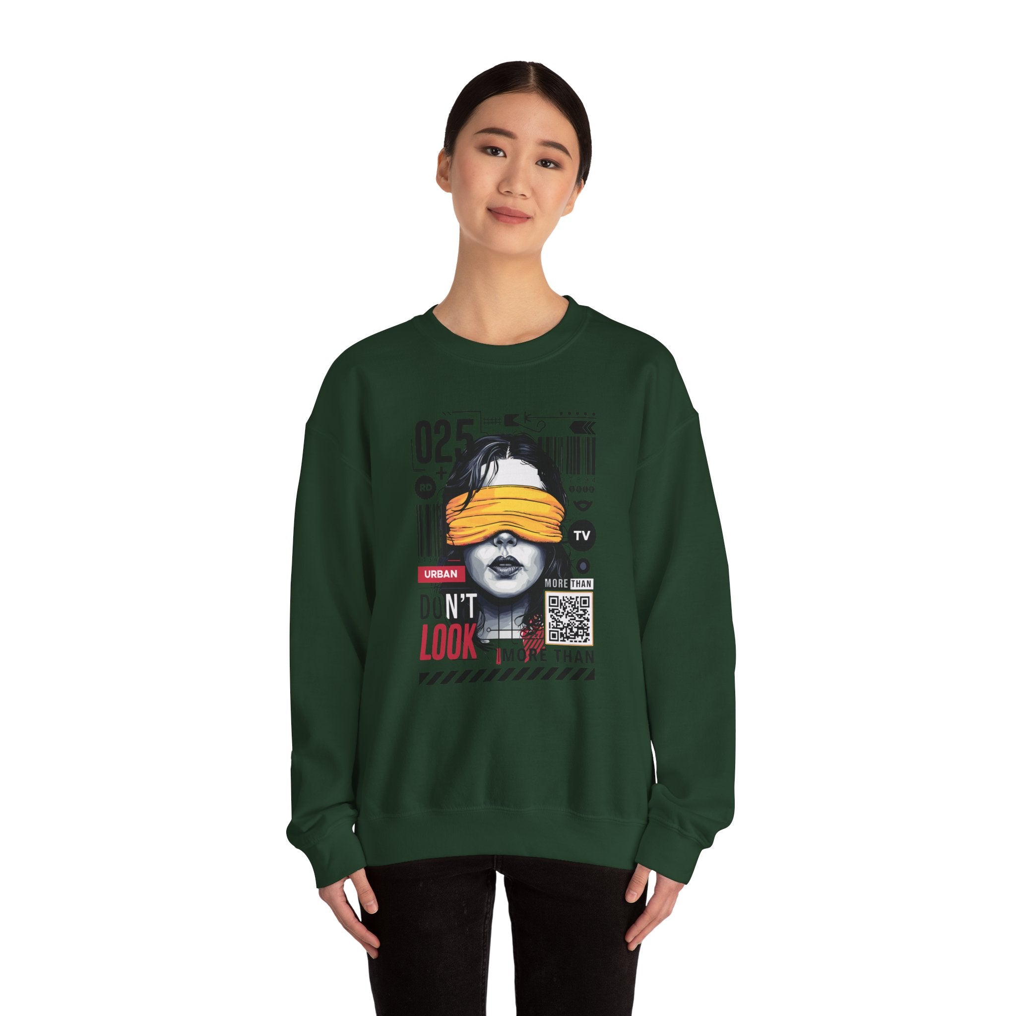 Urban Don’t Look Crewneck Sweatshirt - Unisex Heavy Blend™