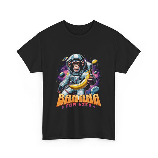 Astronaut Monkey T-Shirt - Banana for Life Graphic Tee