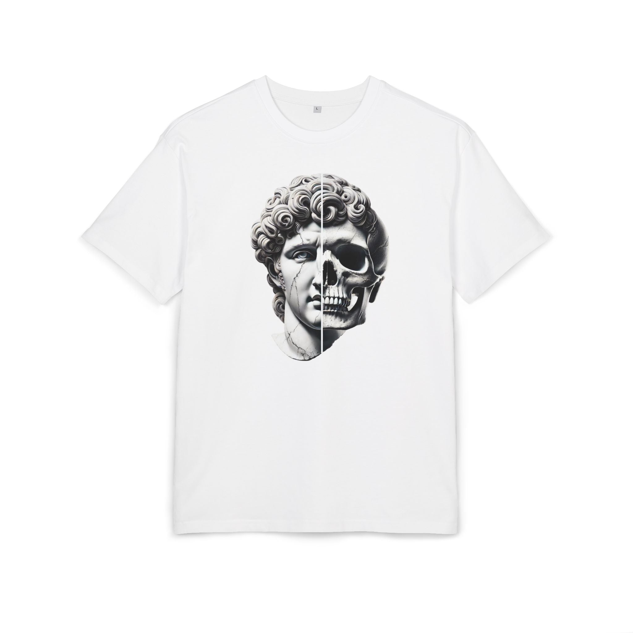 Half Skull Gangsta David Unisex Heavy Oversize Tee