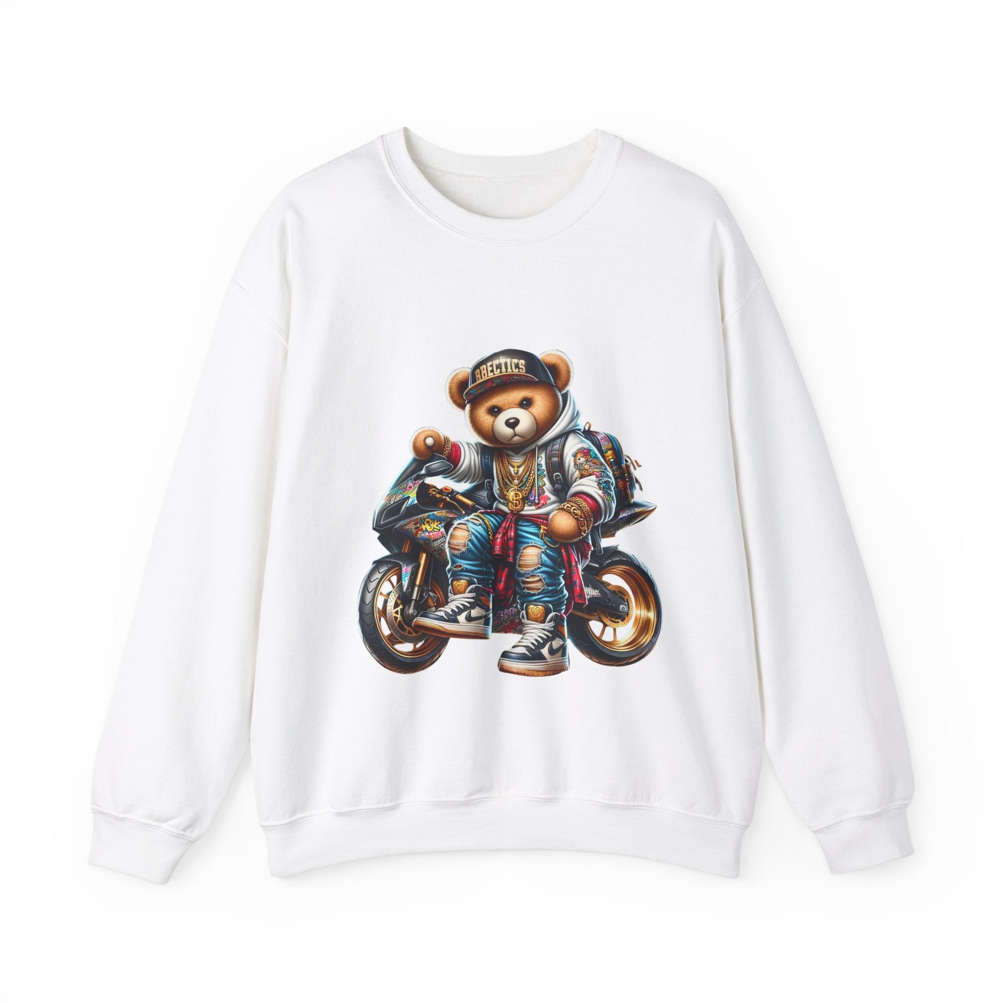 Gangsta Biker Teddy Bear Unisex Sweatshirt