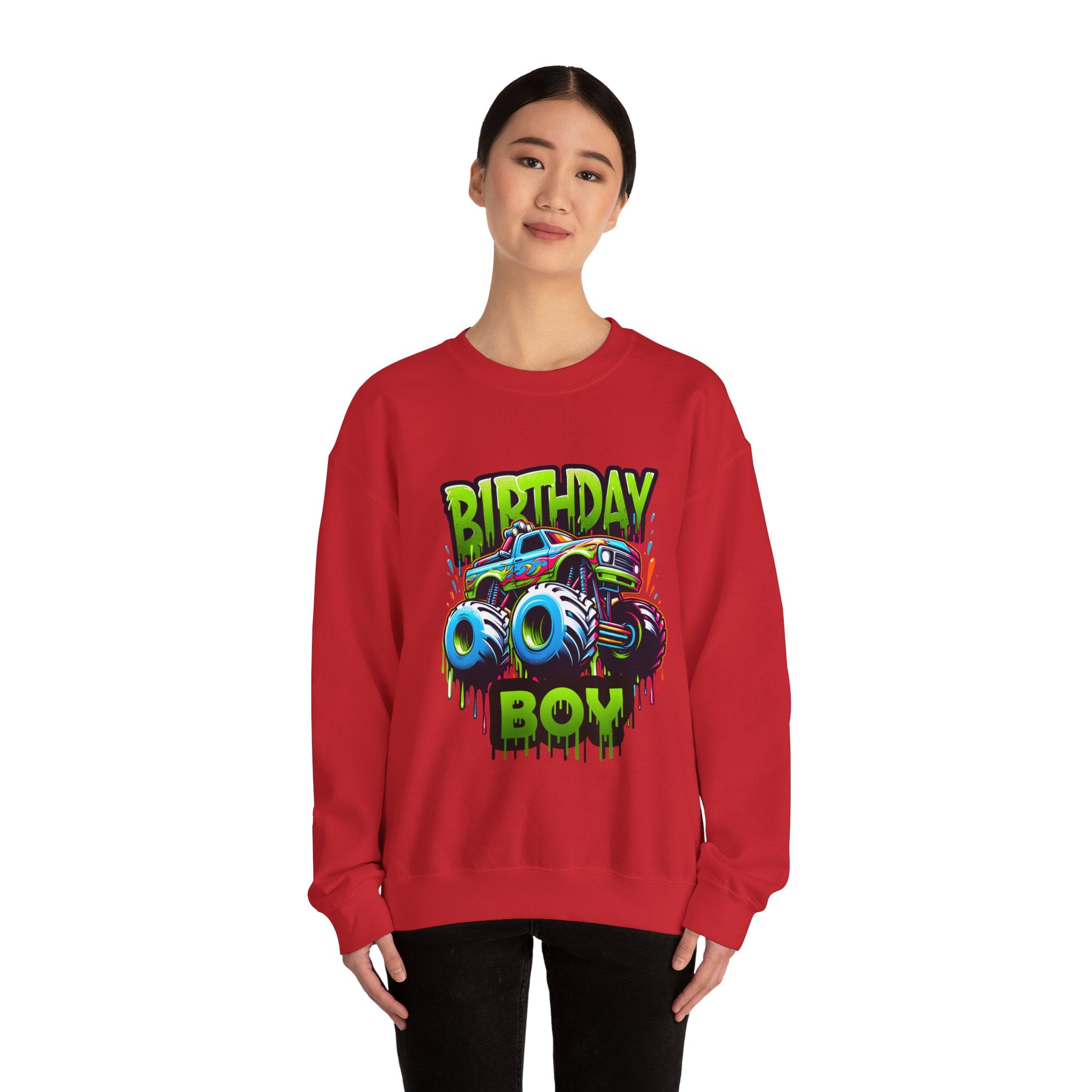 Birthday Boy Monster Truck Unisex Sweatshirt