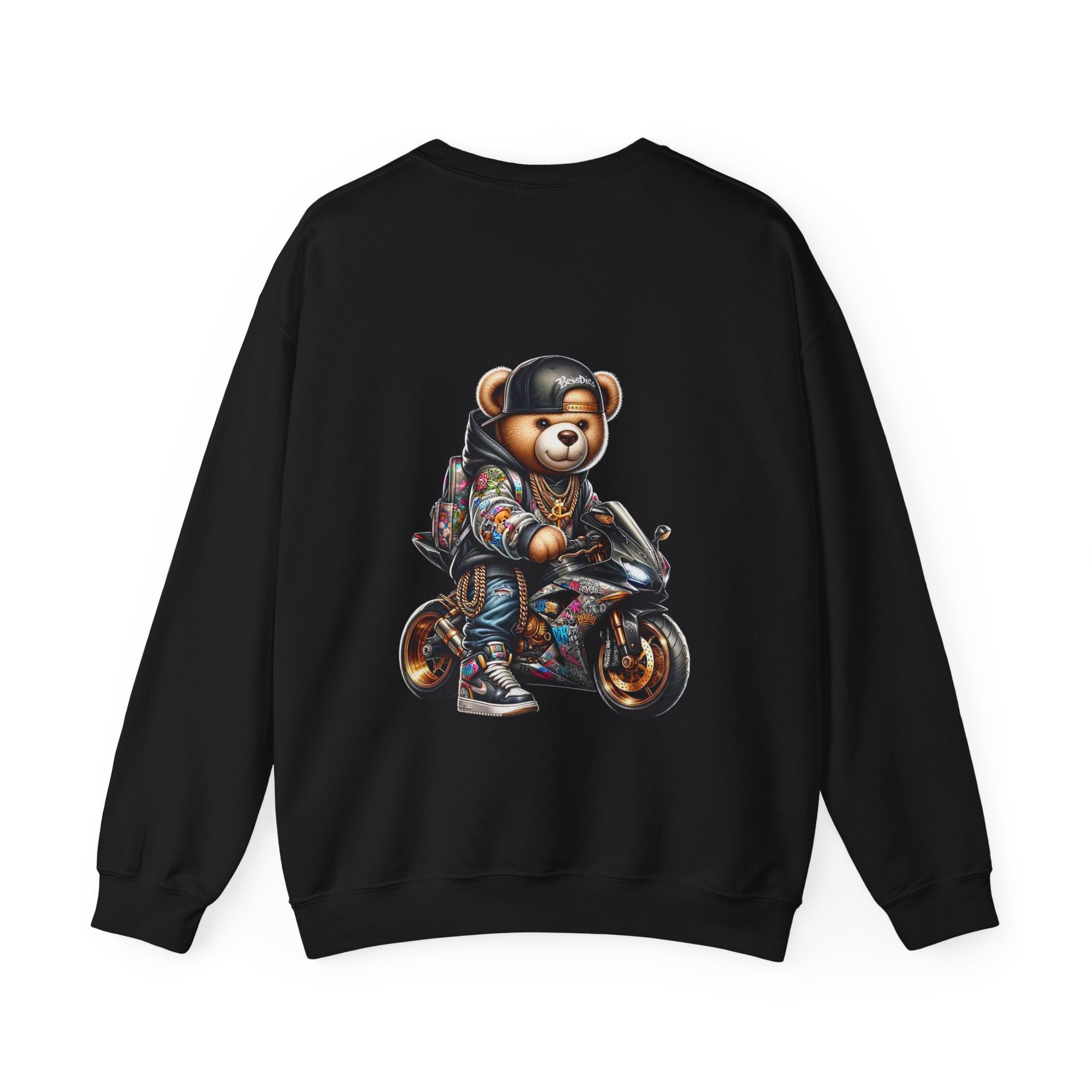Gangsta Biker Teddy Bear Unisex Sweatshirt