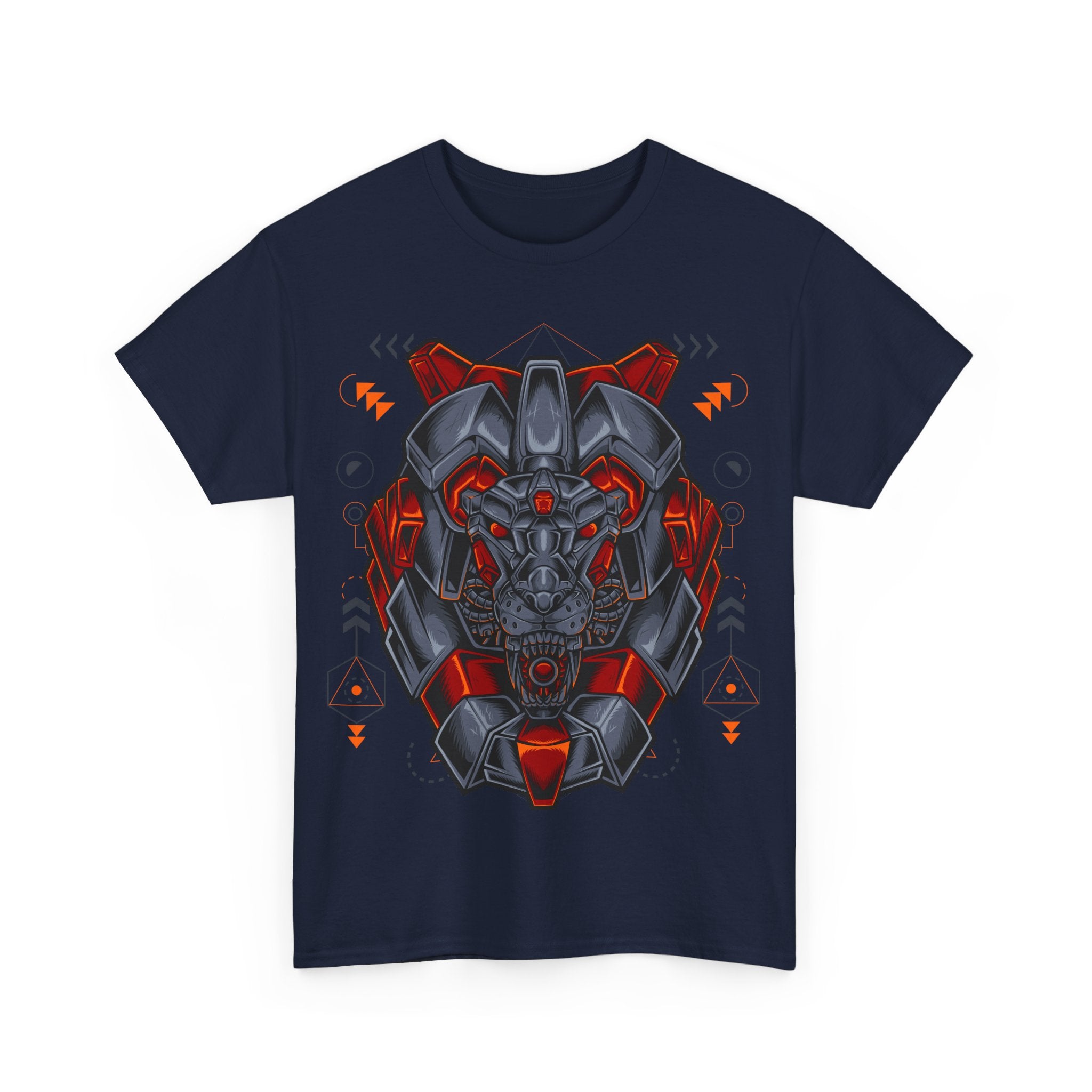 Bold Graphic Lion Unisex Heavy Cotton Tee - Streetwear Inspired