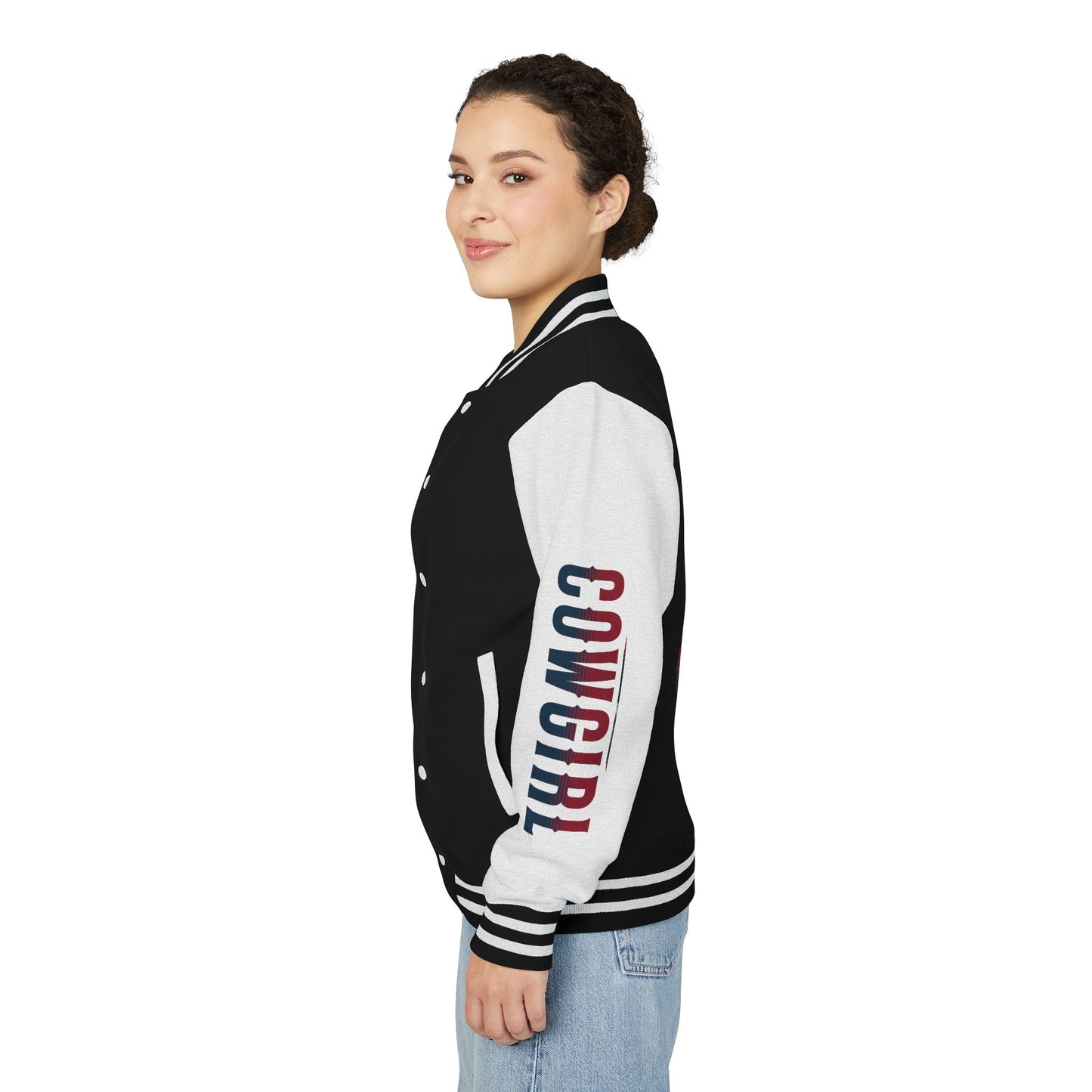 American Cowgirl Unisex Heavyweight Letterman Jacket - Vintage Style