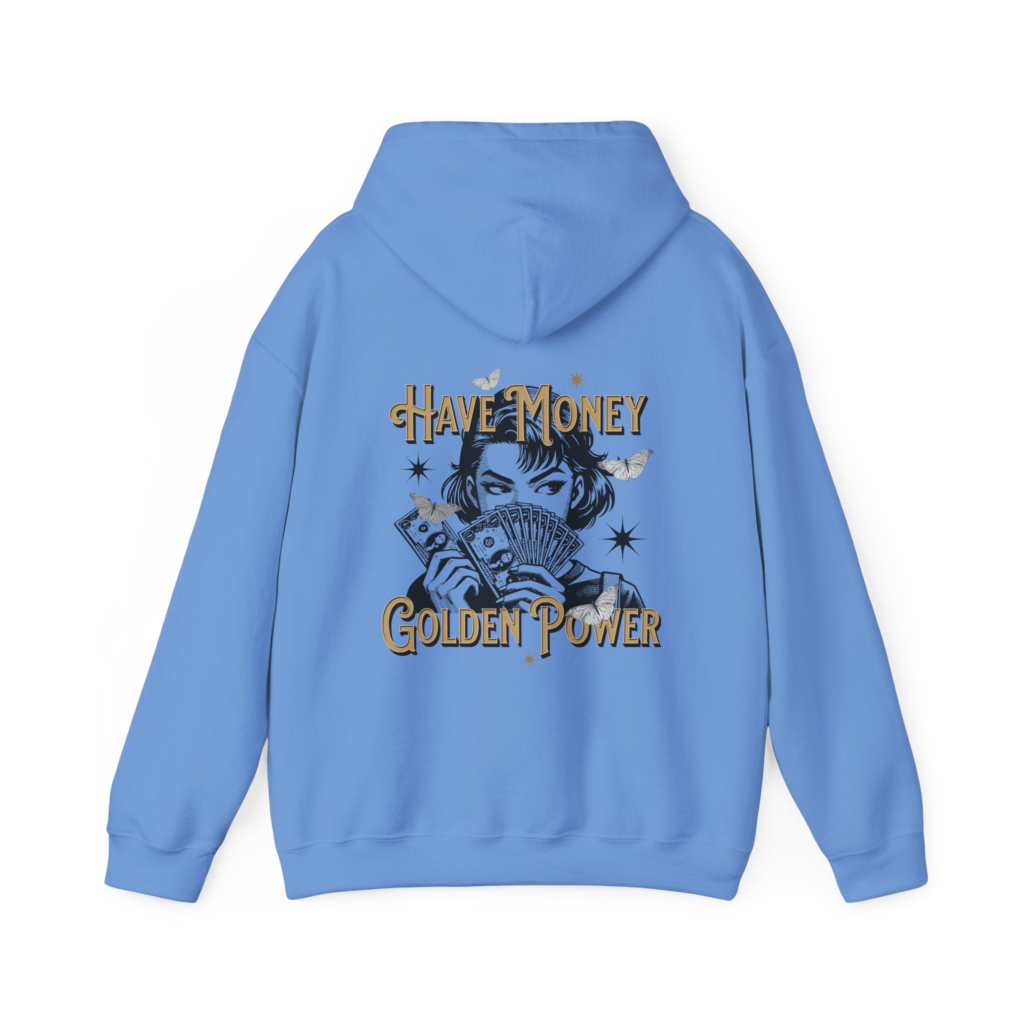 Have Money, Golden Power Graphic Unisex Heavy Blend™ Hooded Sweatshirt -