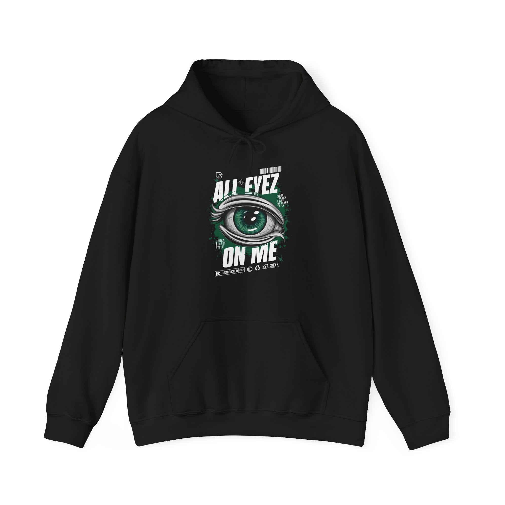 All Eyez On Me Unisex Heavy Blend Hoodie - Urban Streetwear Sweatshirt