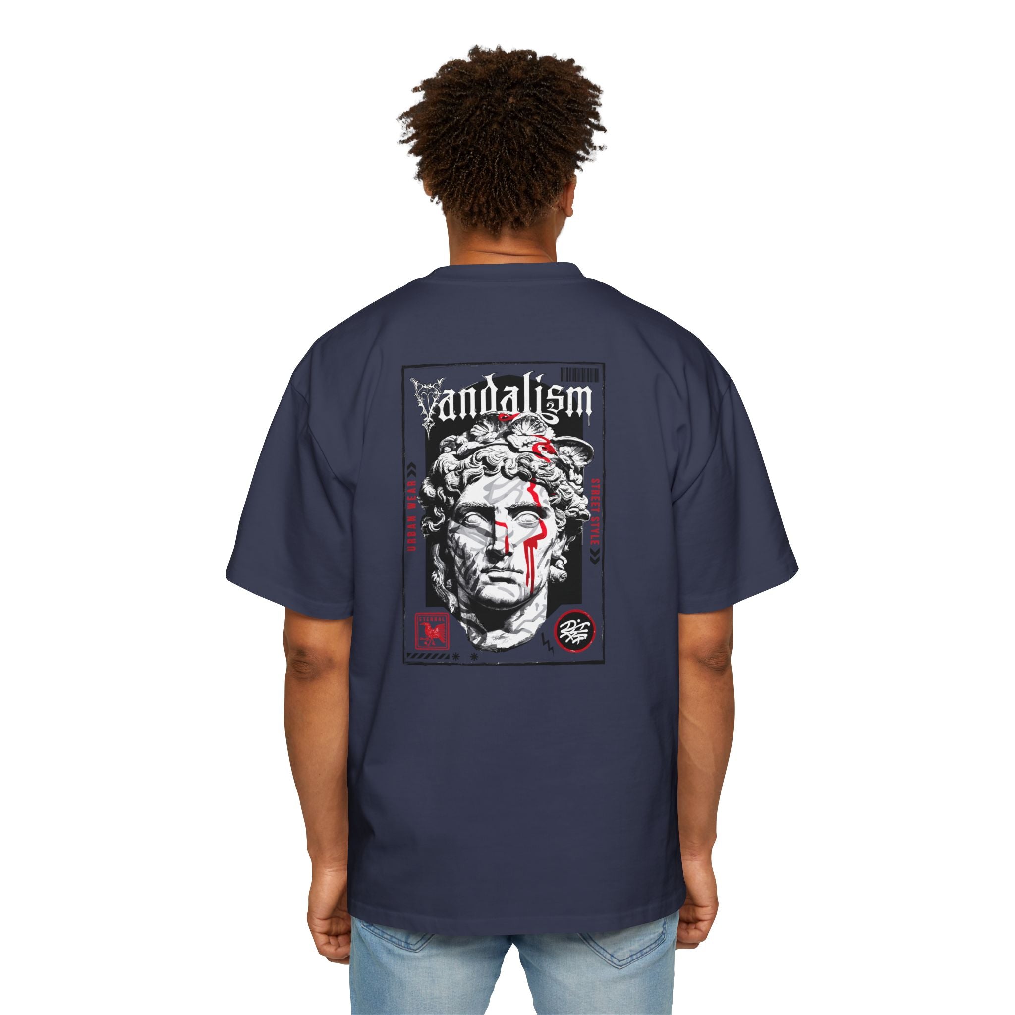 Urban Vandalism Oversized Tee - Stylish Graphic Tee for Streetwear Lovers