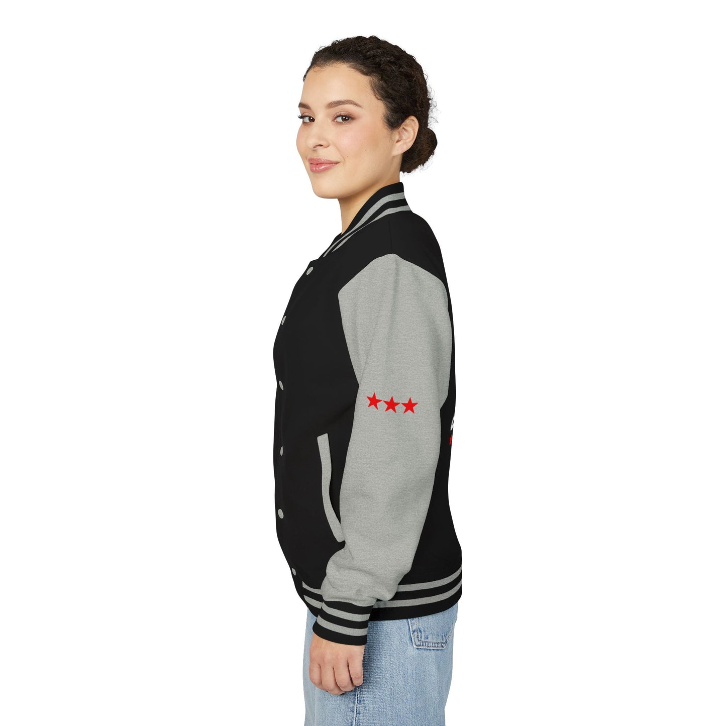 Unisex Heavyweight Letterman Jacket - Celebrate America 4th of July