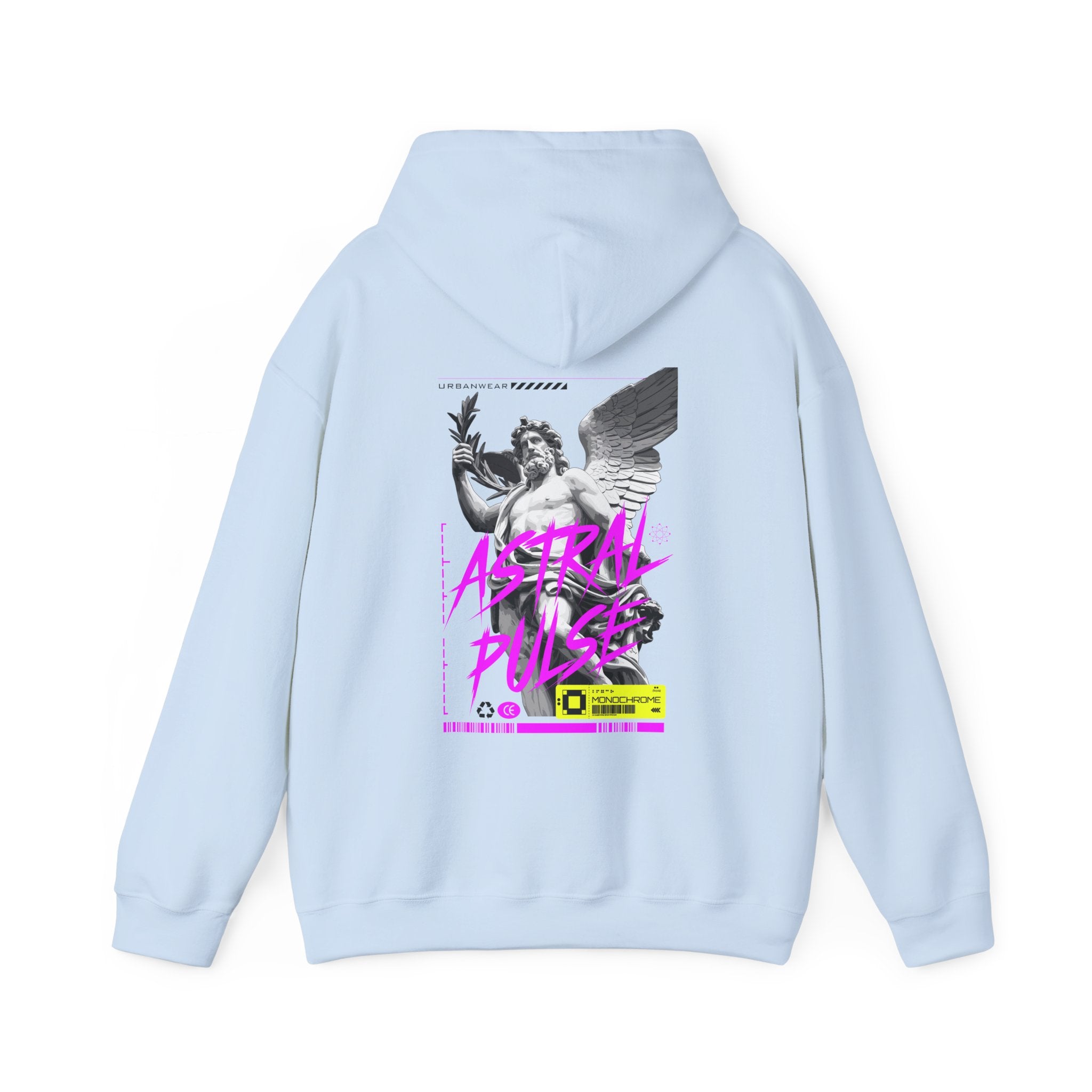Astral Pulse Unisex Heavy Blend Hoodie - Retro Graphic Sweatshirt
