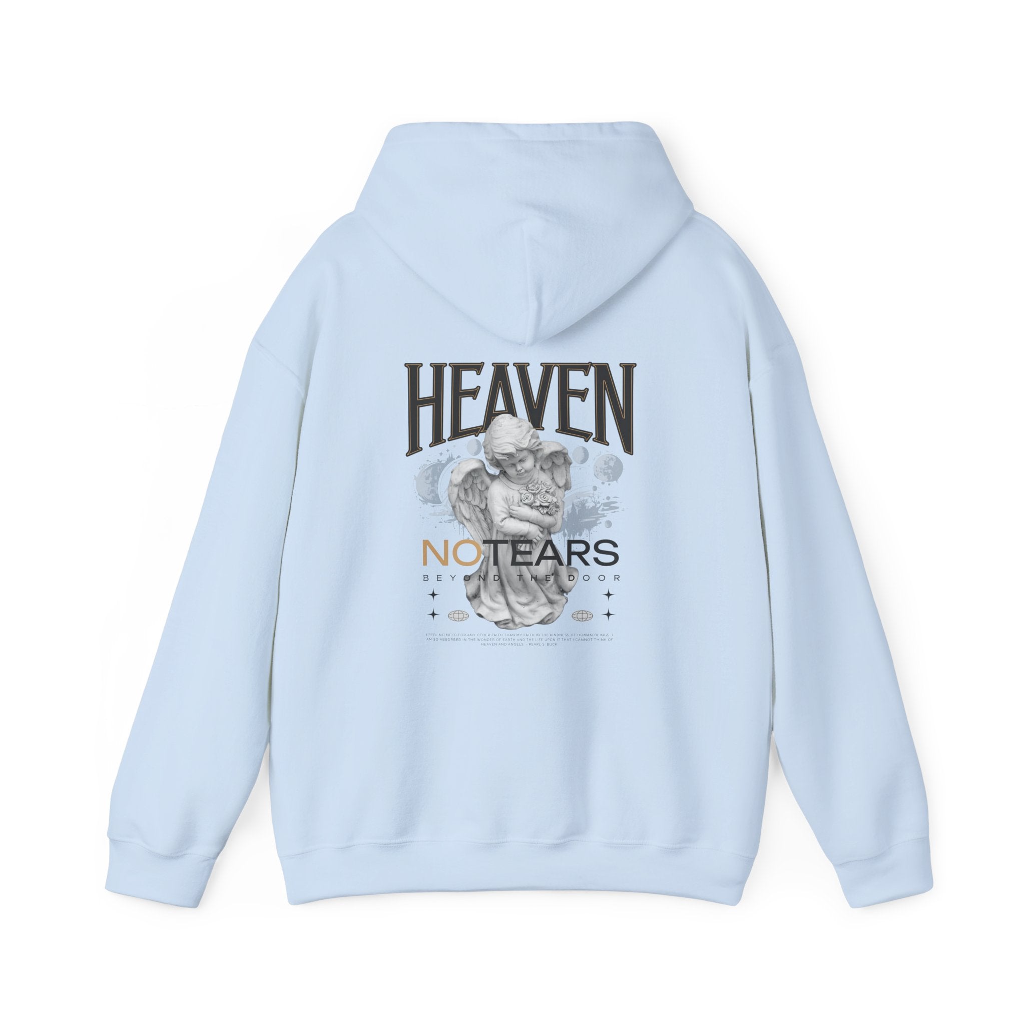 Heaven No Tears Unisex Heavy Blend Hoodie - Cozy Spiritual Sweatshirt