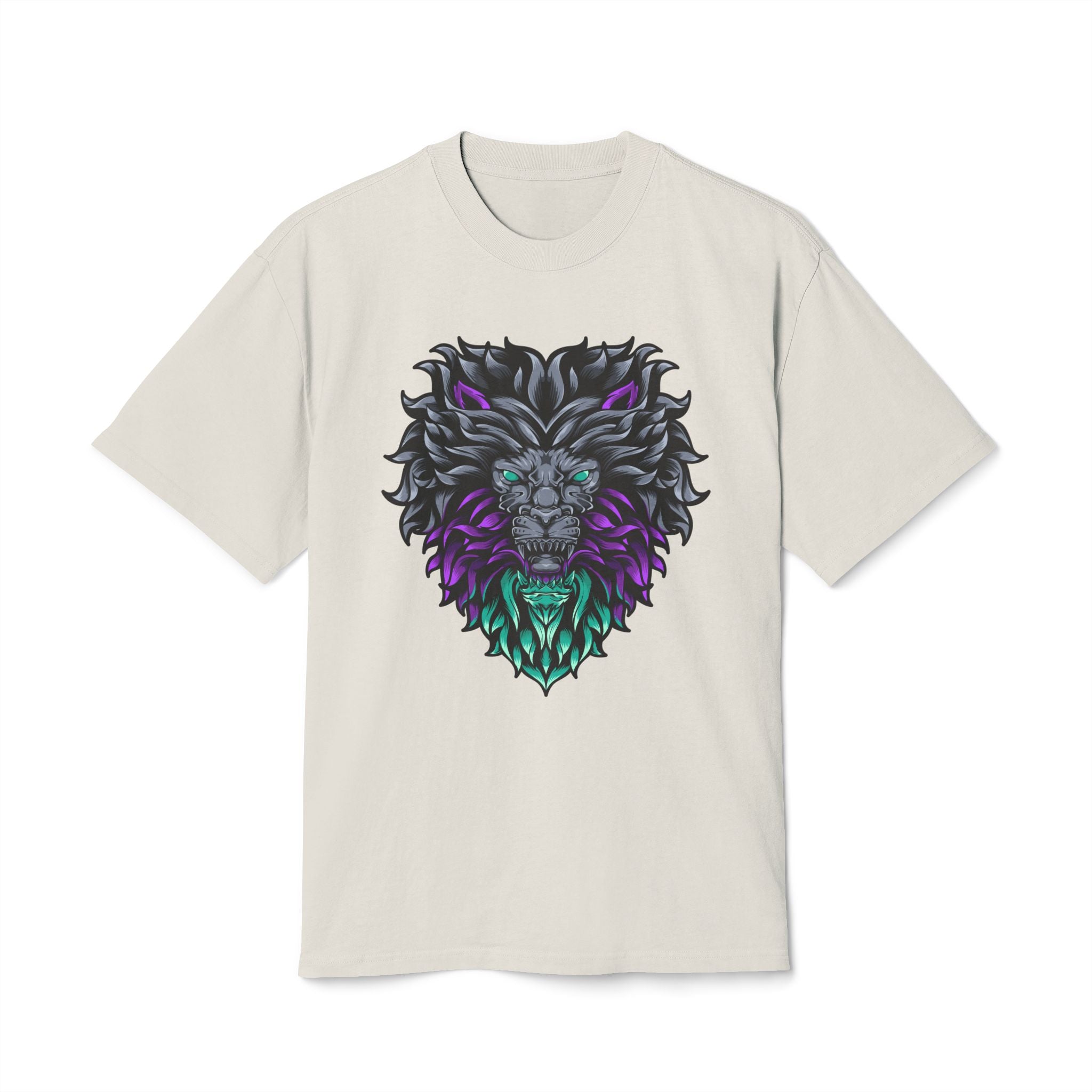 Majestic Lion Graphic Unisex Heavy Faded Tee - Bold & Trendy Fashion