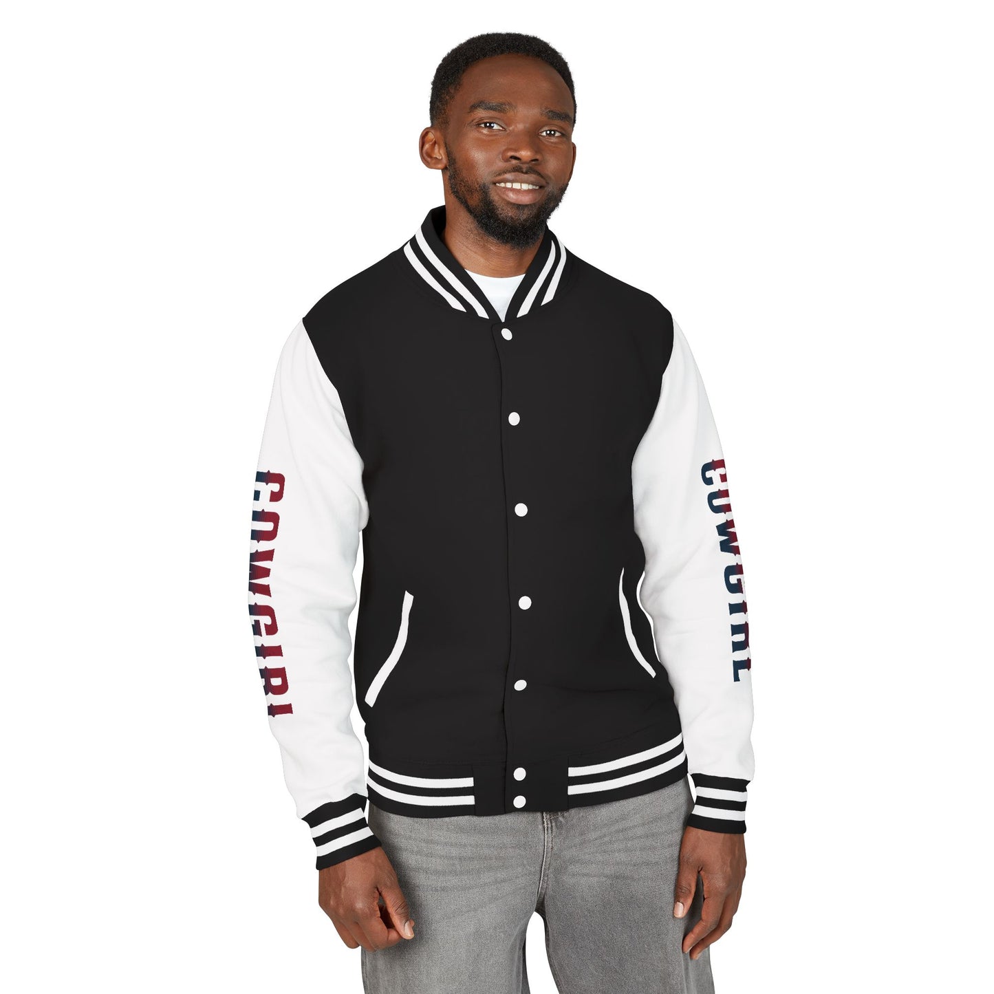 American Cowgirl Unisex Heavyweight Letterman Jacket - Vintage Style