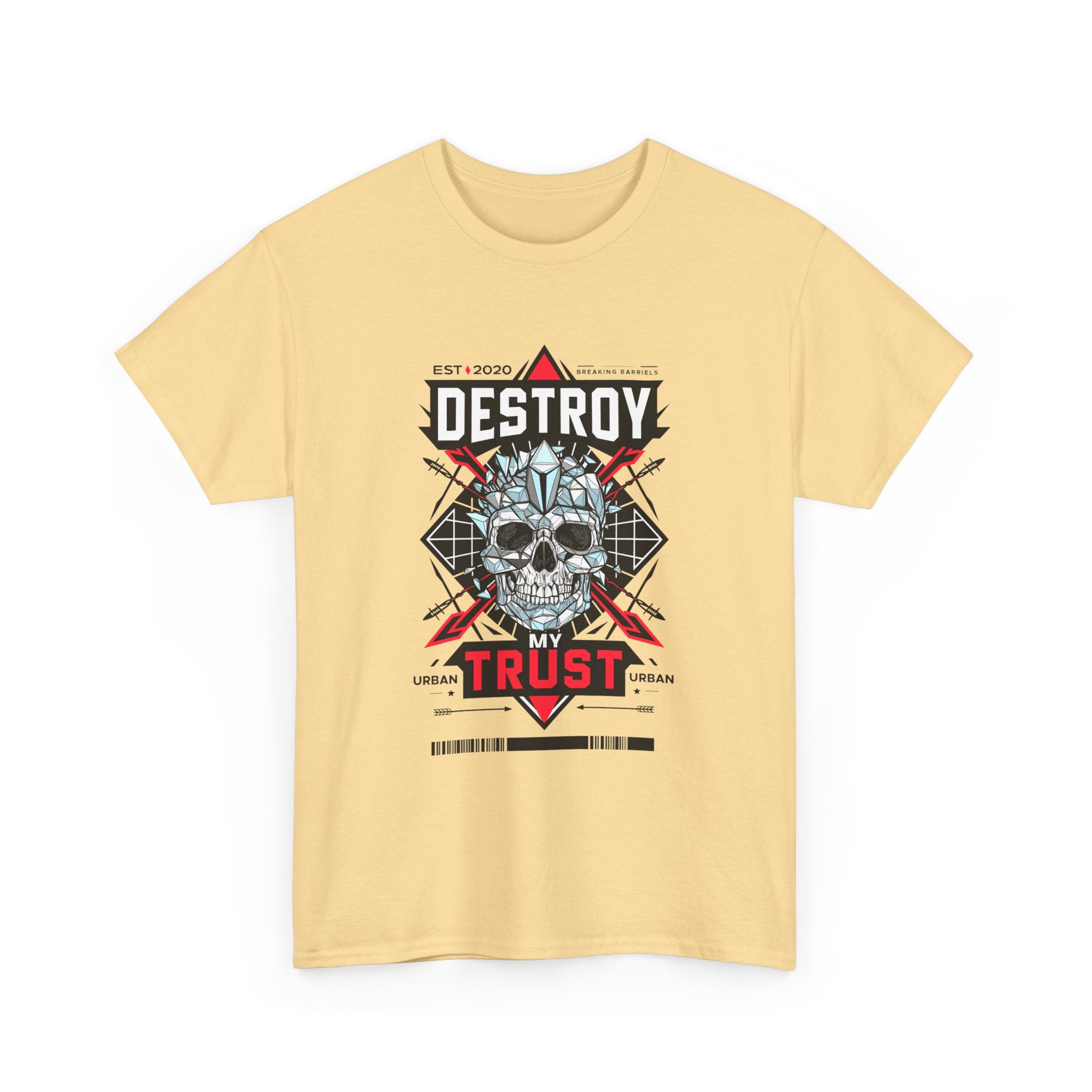 Urban Skull Graphic Tee - "DESTROY MY TRUST"