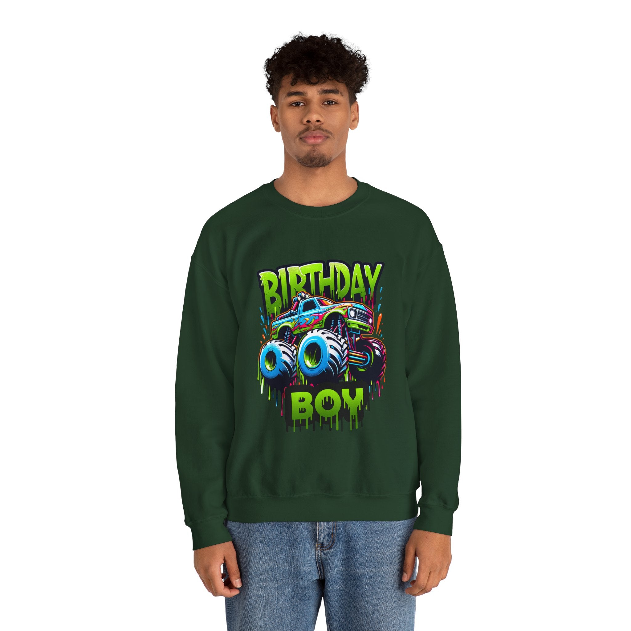 Birthday Boy Monster Truck Unisex Sweatshirt