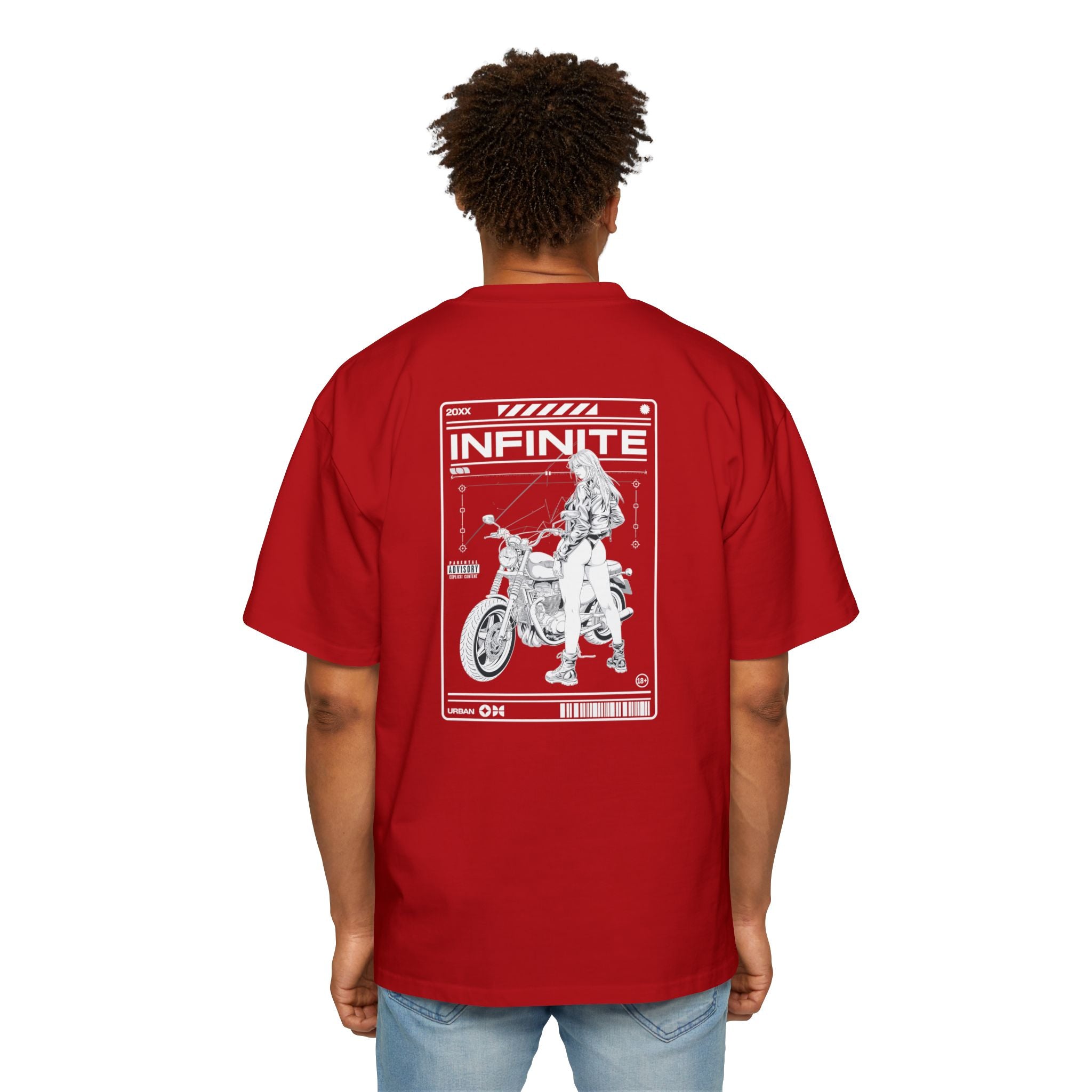 Infinite Motorcycle Graphic Oversized Tee