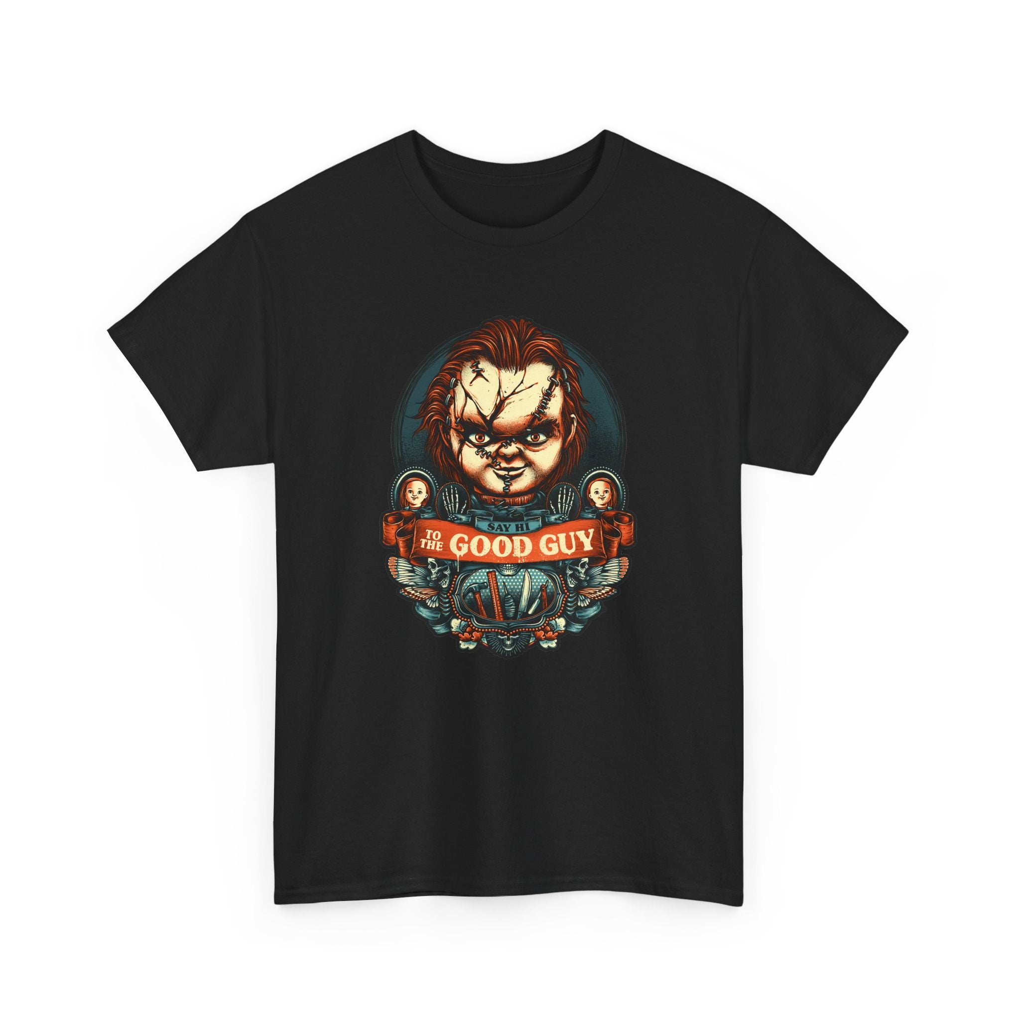 Chucky 'Good Guy' Unisex Heavy Cotton Tee - Horror Movie Fan Apparel