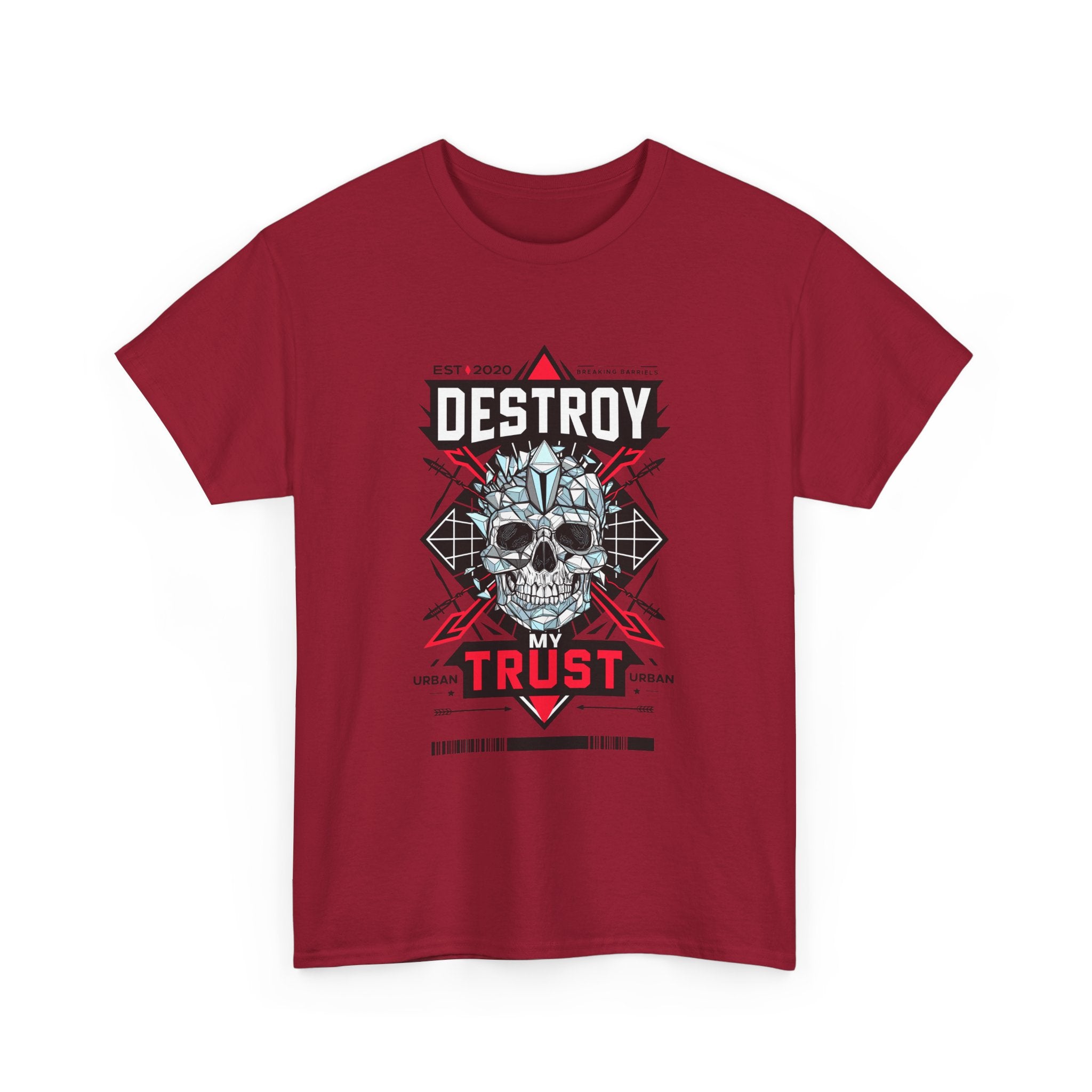 Urban Skull Graphic Tee - "DESTROY MY TRUST"