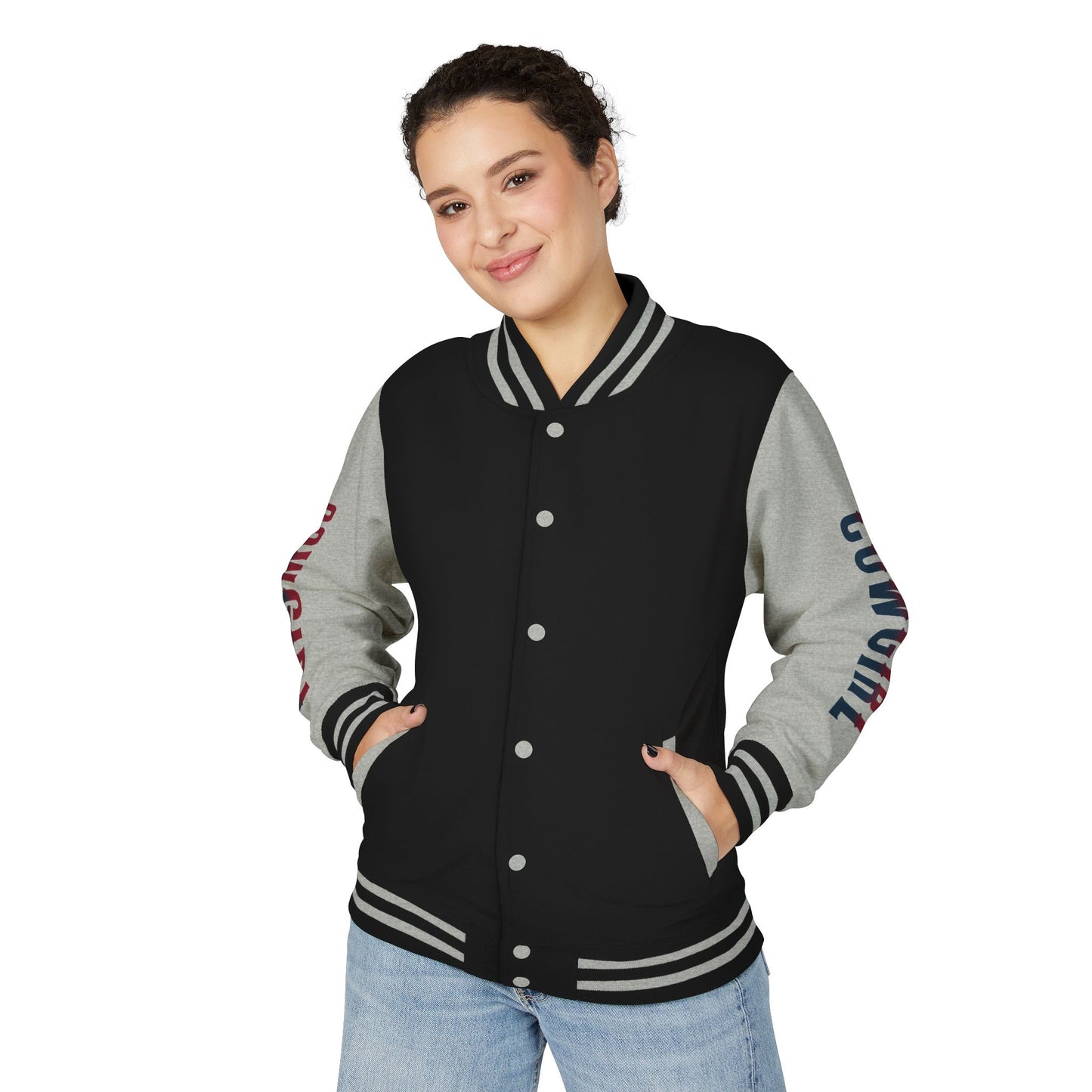 American Cowgirl Unisex Heavyweight Letterman Jacket - Vintage Style