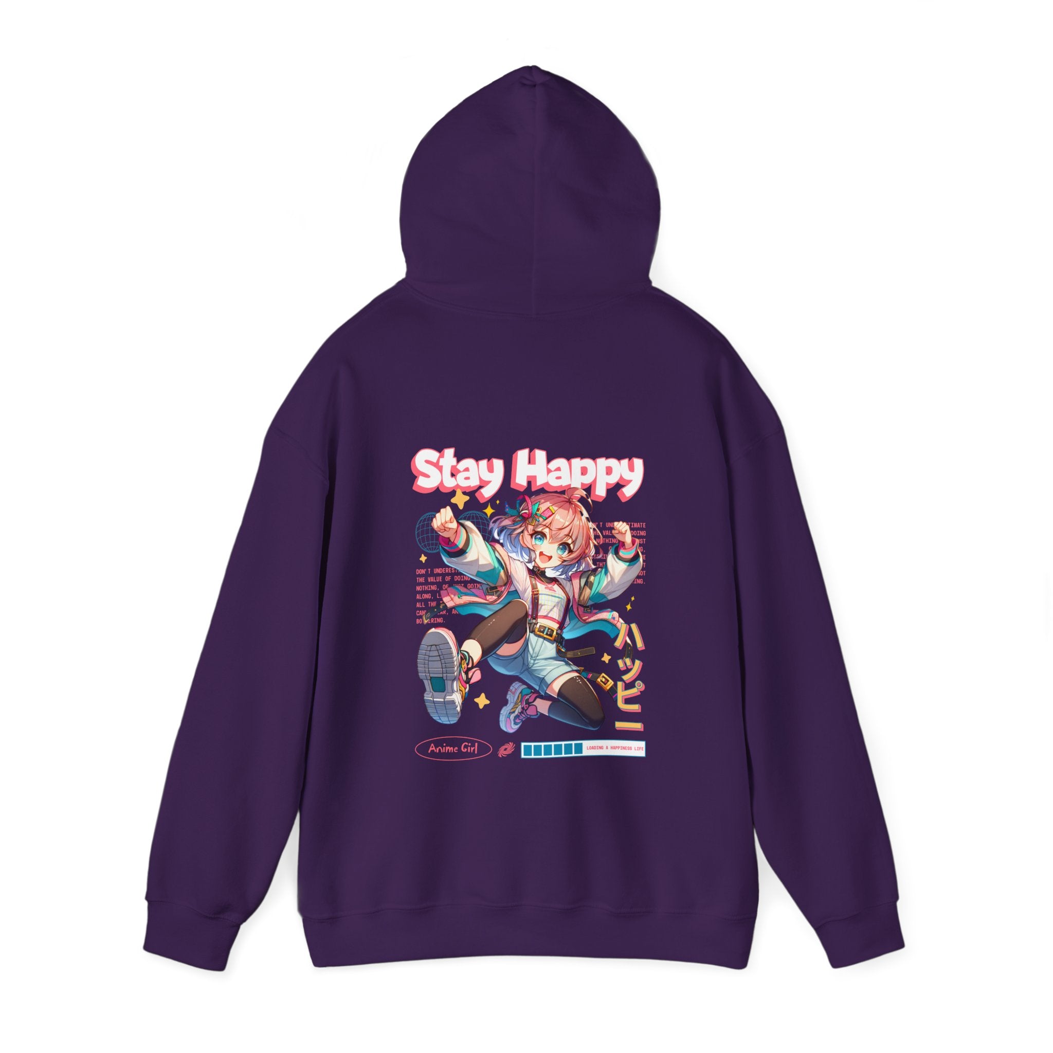 Stay Happy Graphic Hoodie - Unisex Heavy Blend™ Sweatshirt