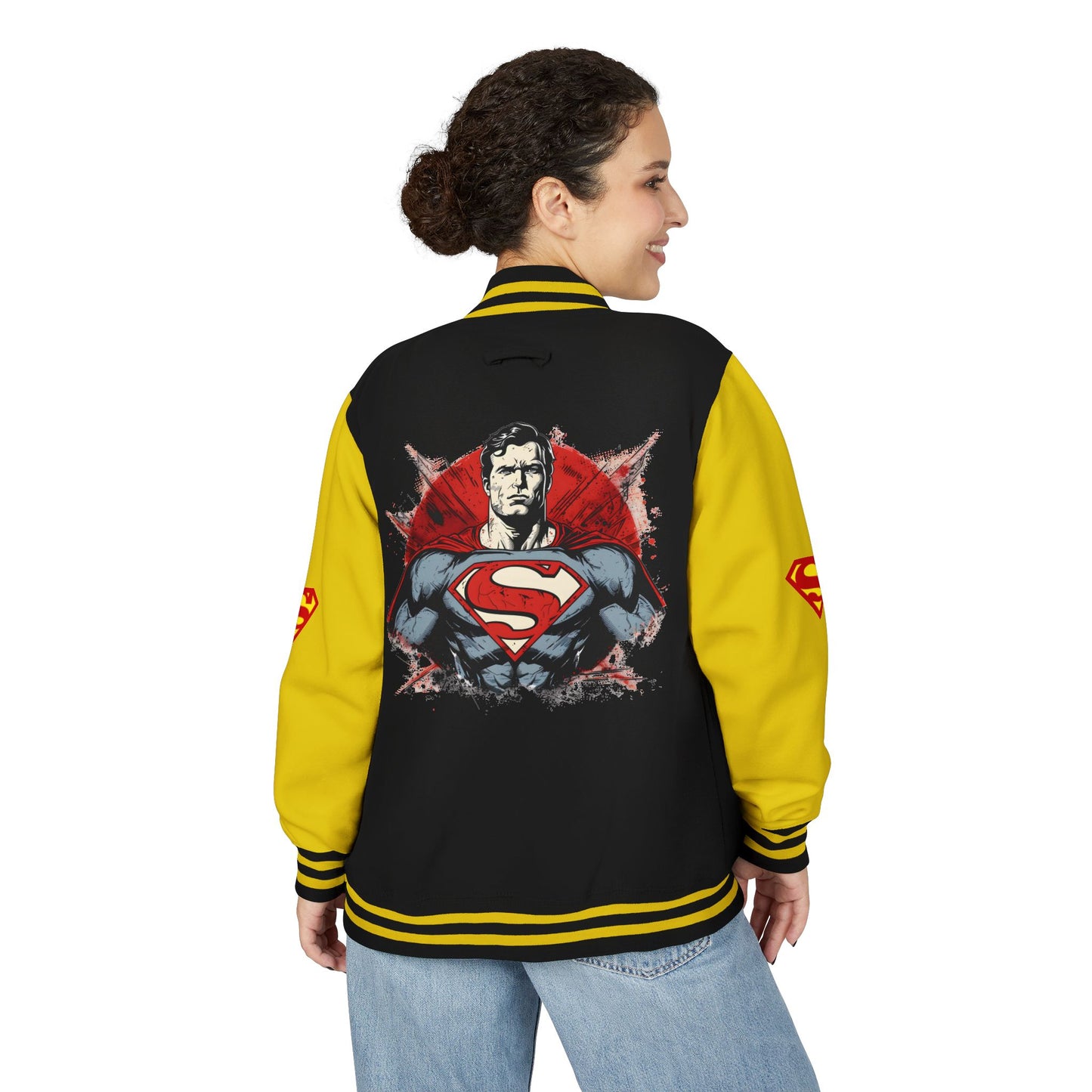 Superman Heavyweight Letterman Jacket for Fans