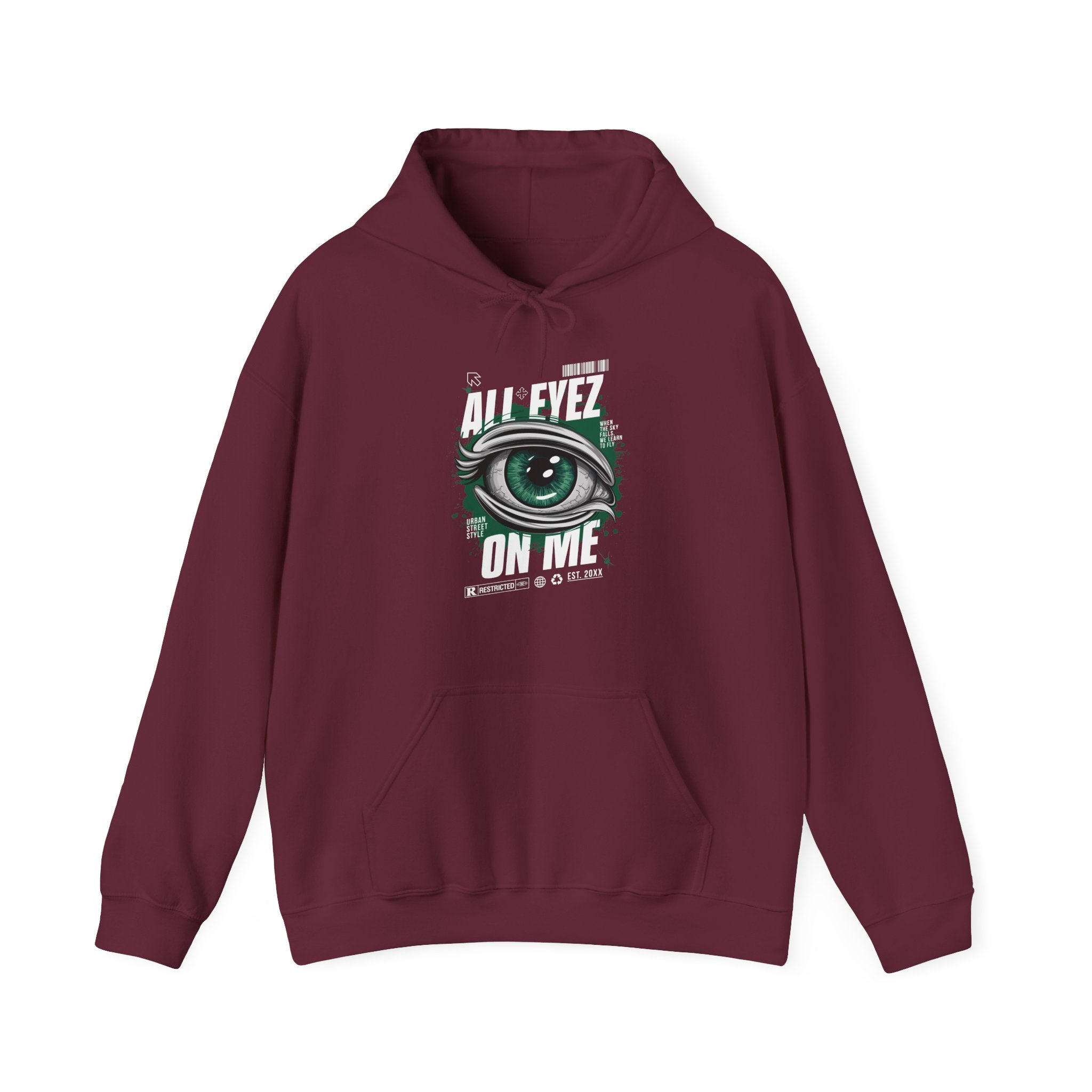All Eyez On Me Unisex Heavy Blend Hoodie - Urban Streetwear Sweatshirt