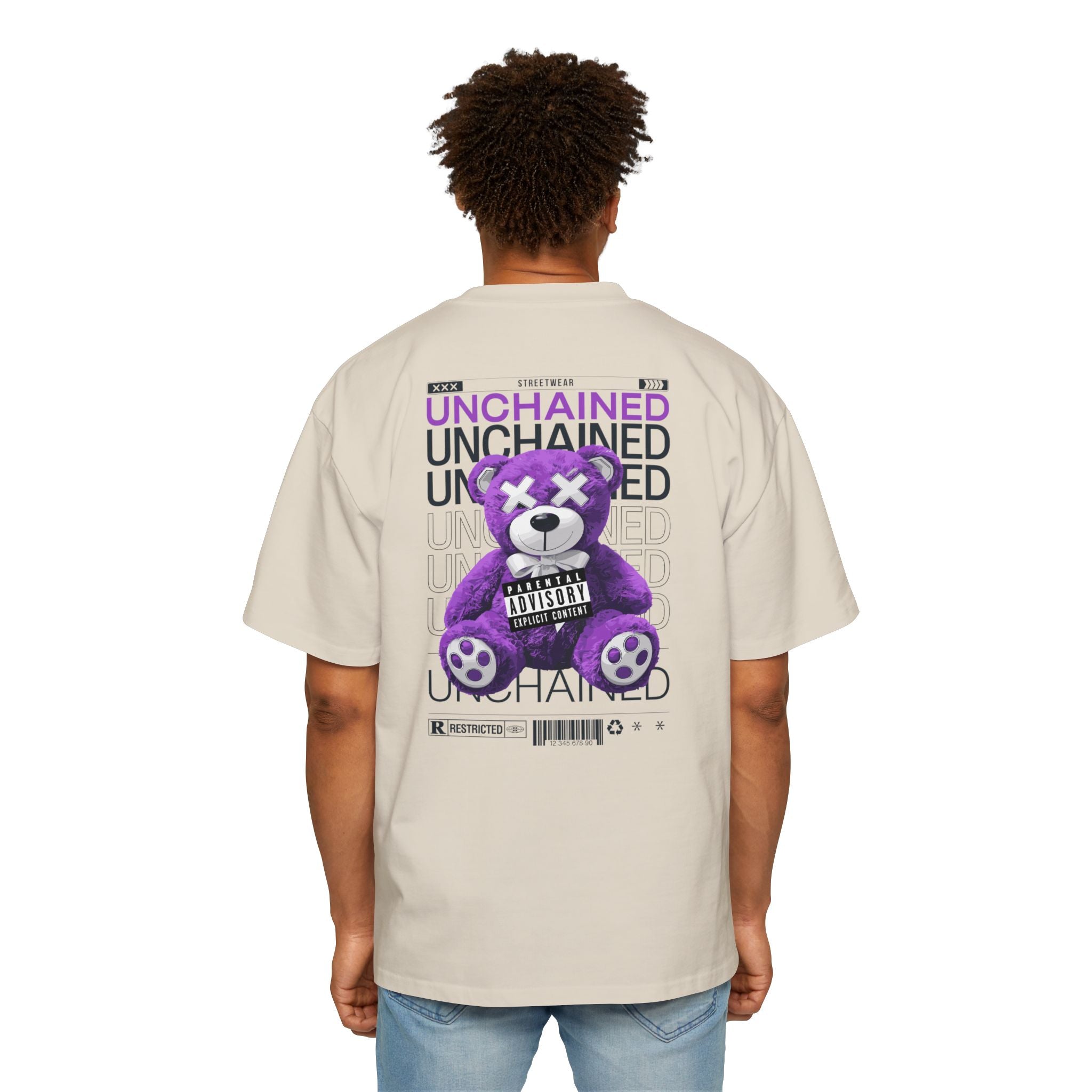 Unchained Bear Graphic Tee - Oversized Streetwear T-Shirt