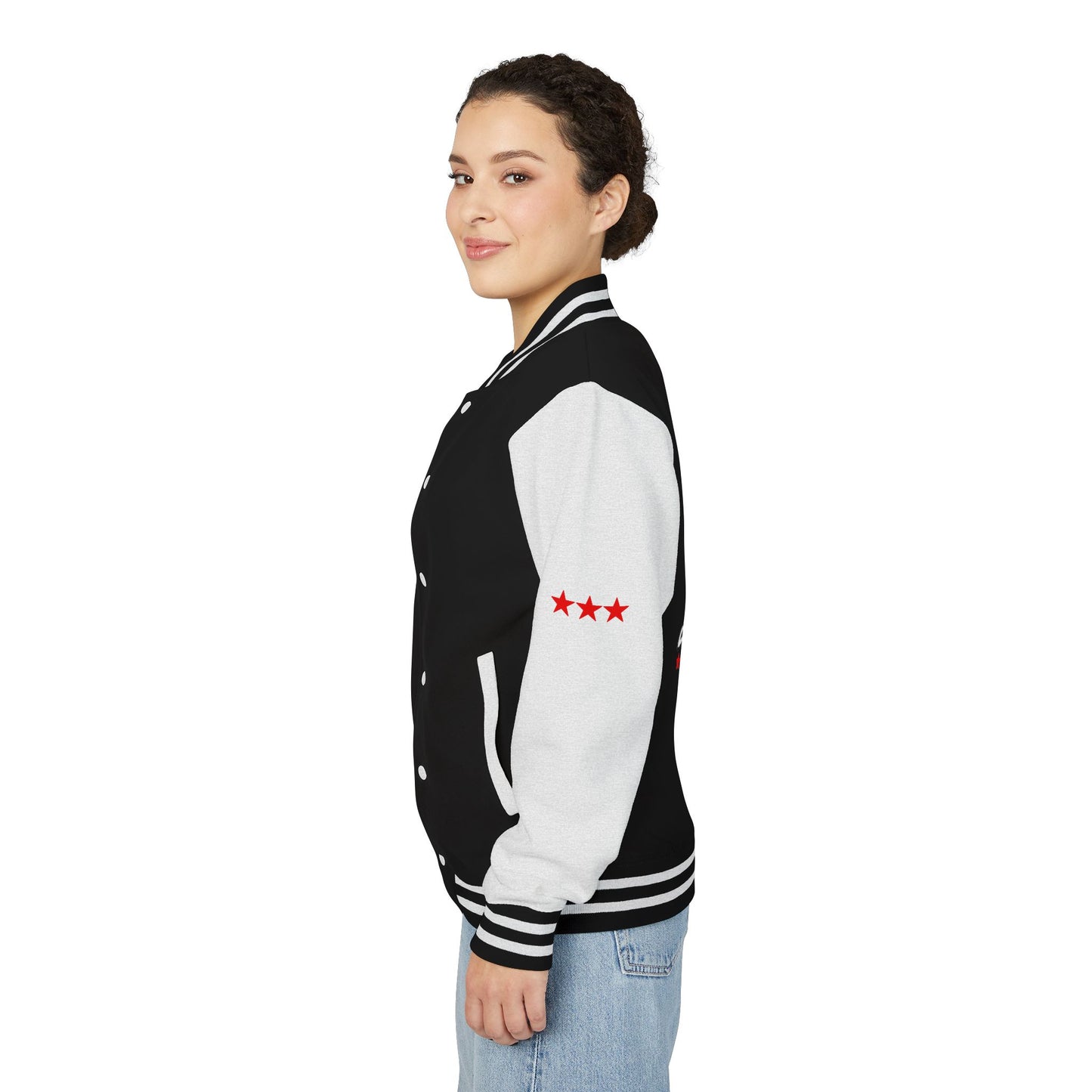 Unisex Heavyweight Letterman Jacket - Celebrate America 4th of July
