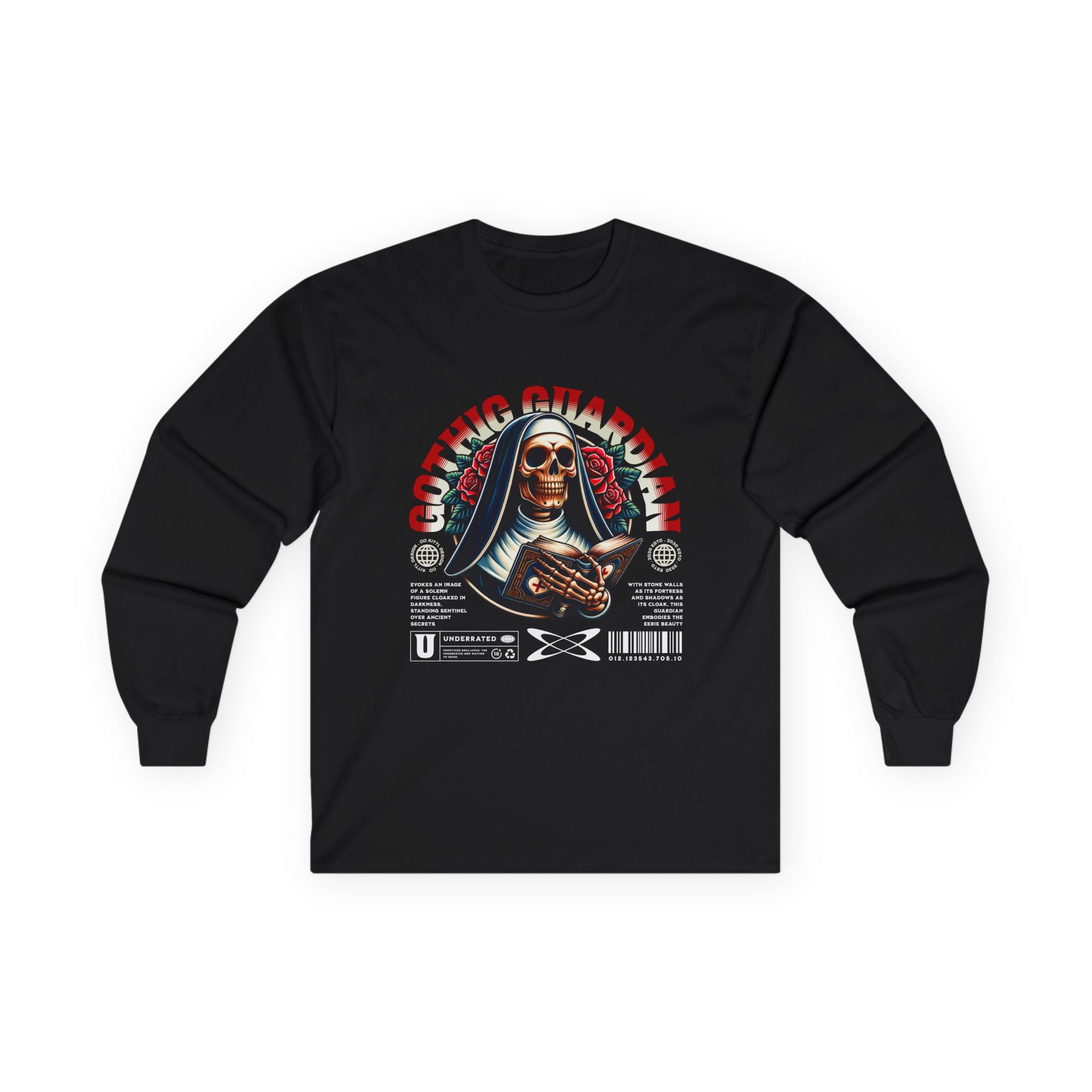 Gothic Sister Long Sleeve Tee - Unisex Cotton Graphic T-Shirt.