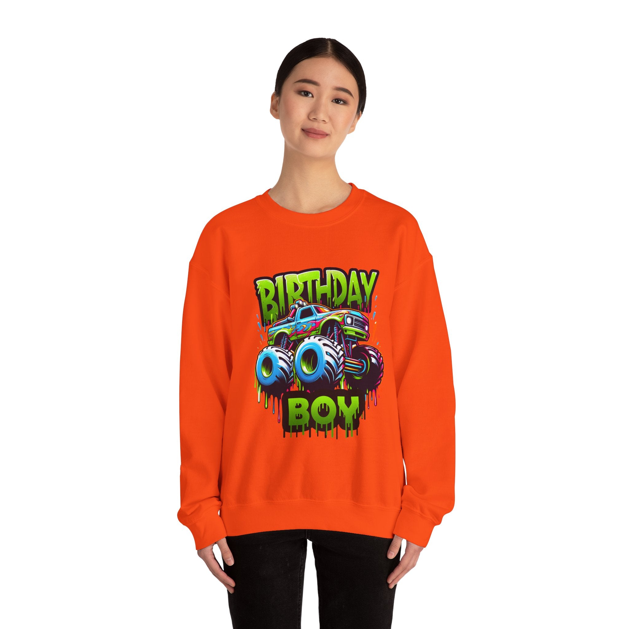 Birthday Boy Monster Truck Unisex Sweatshirt
