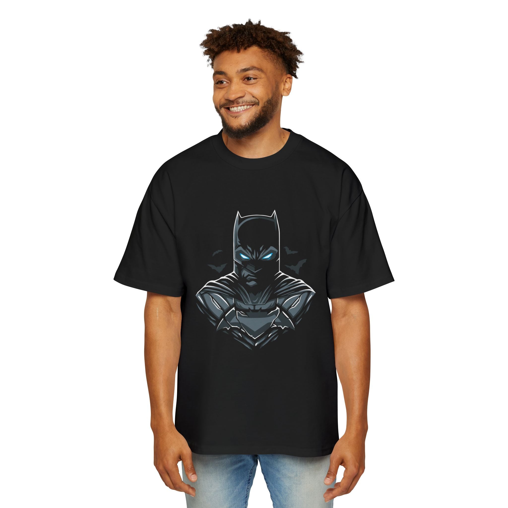 Men's Oversized Batman Graphic Tee - Stylish & Comfortable