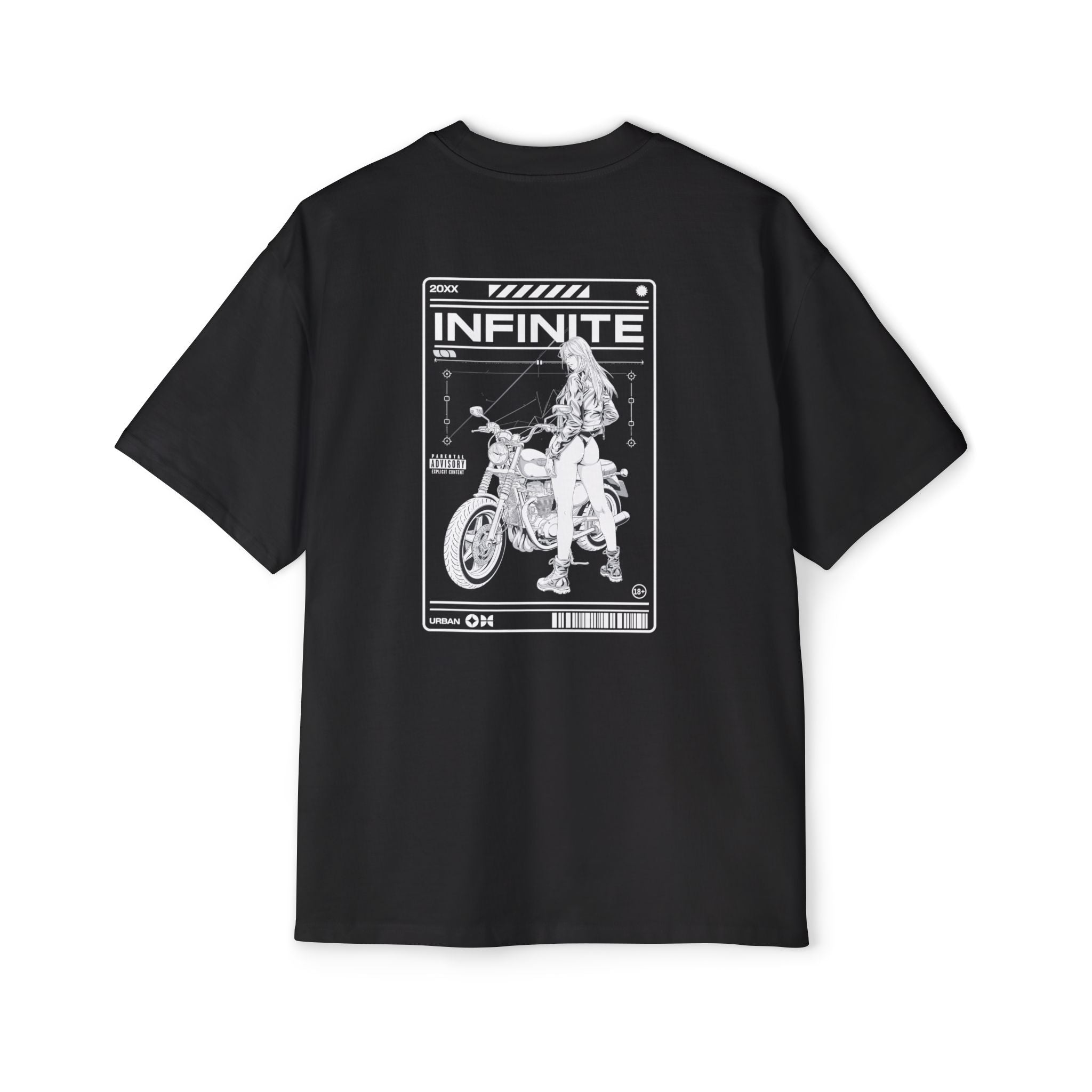 Infinite Motorcycle Graphic Oversized Tee