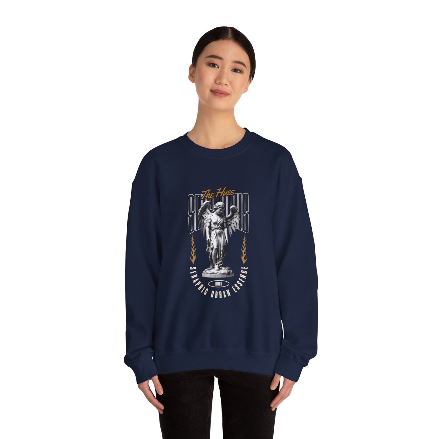 Urban Angel Unisex Heavy Blend™ Crewneck Sweatshirt - Streetwear Style