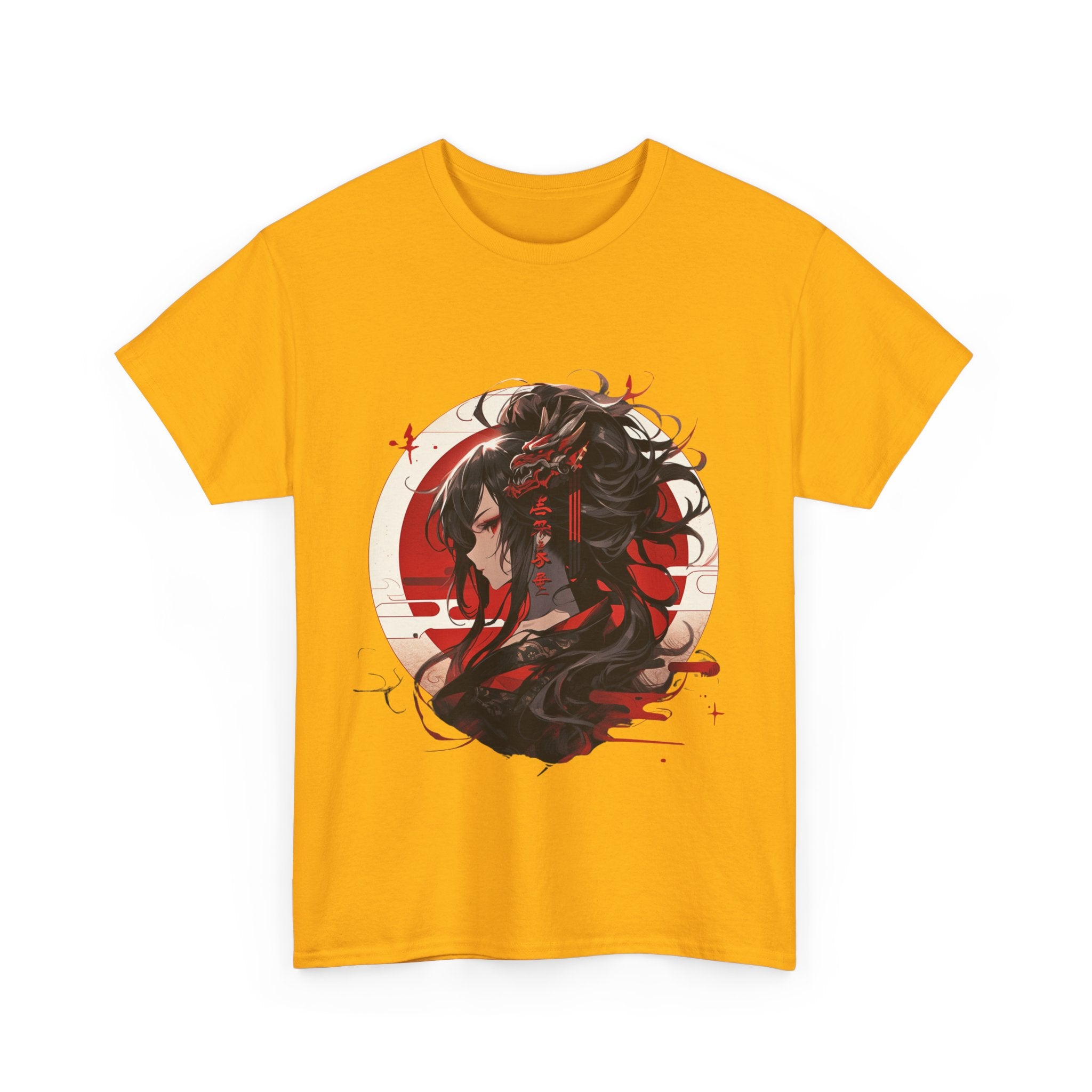 Anime Dragon Girl Unisex Heavy Cotton Tee