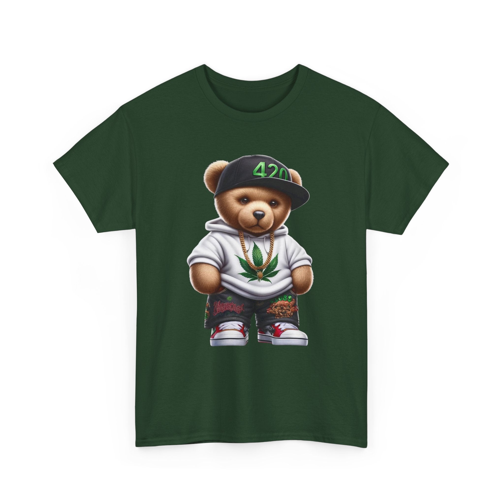 Gangsta Teddy Bear Unisex Heavy Cotton Tee