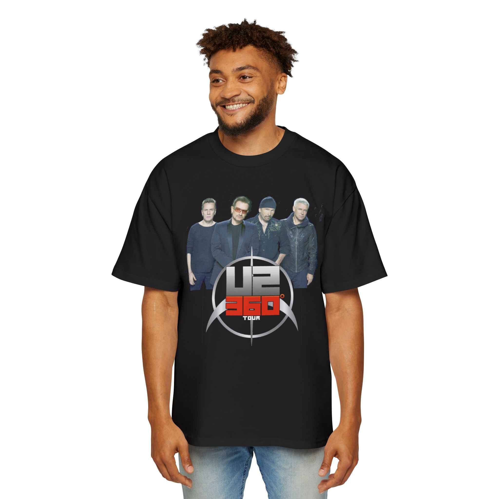 U2 360 Tour Heavy Oversized Tee - Music Fan Merchandise