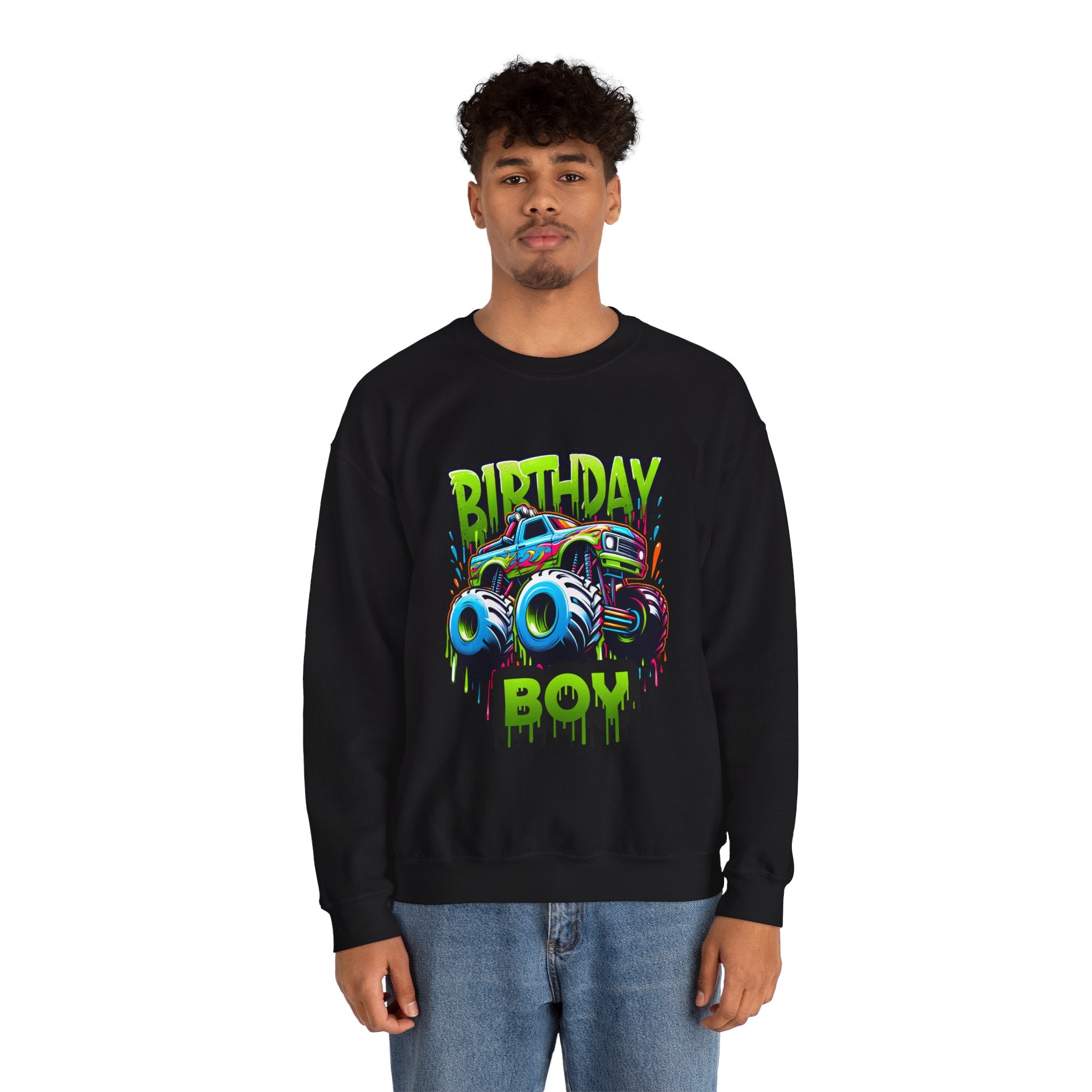 Birthday Boy Monster Truck Unisex Sweatshirt