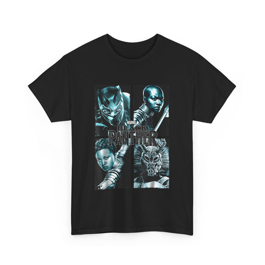 Black Panther Graphic Unisex Heavy Cotton Tee - Marvel Superhero T-Shirt