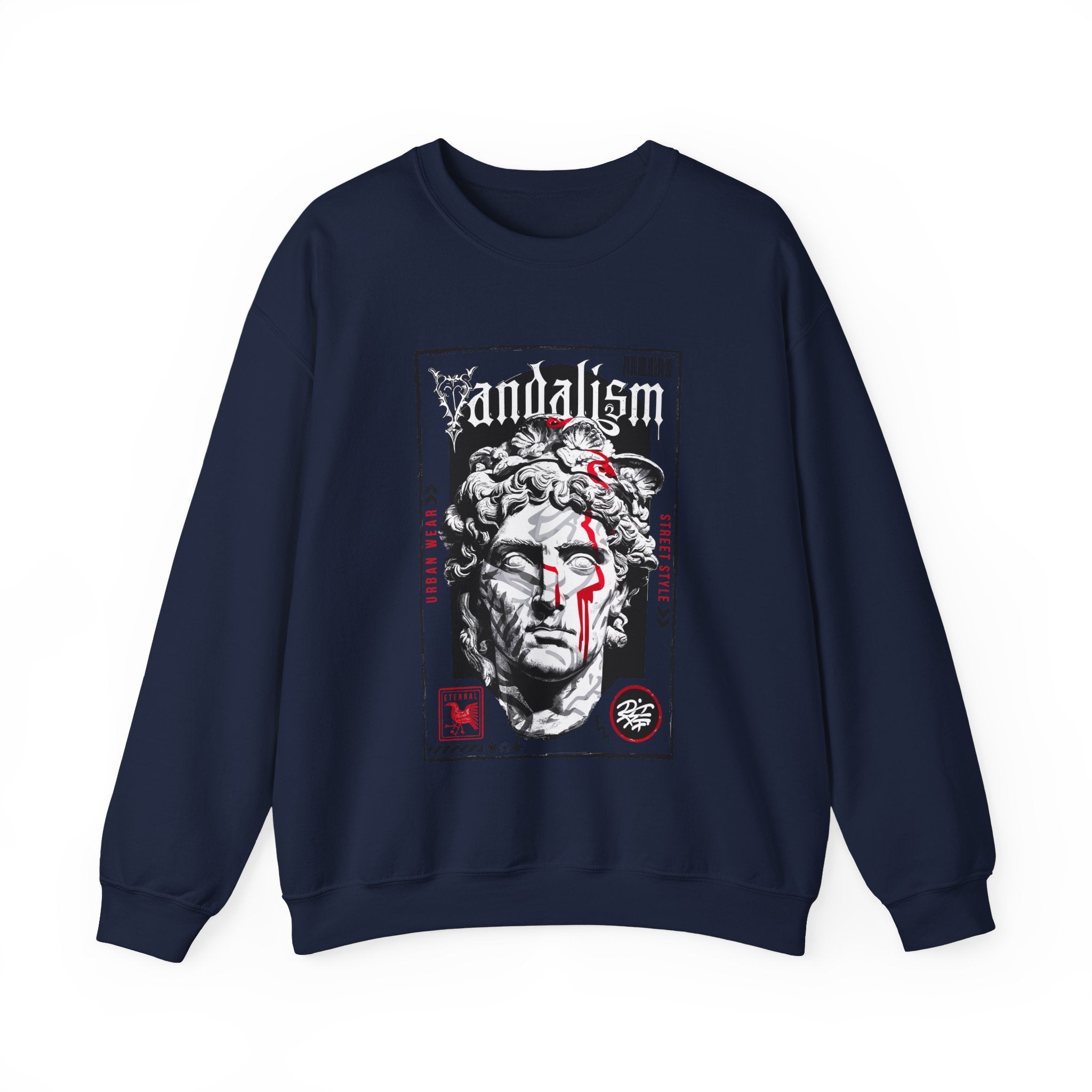 Vandalism Graphic Unisex Crewneck Sweatshirt - Edgy Street Style