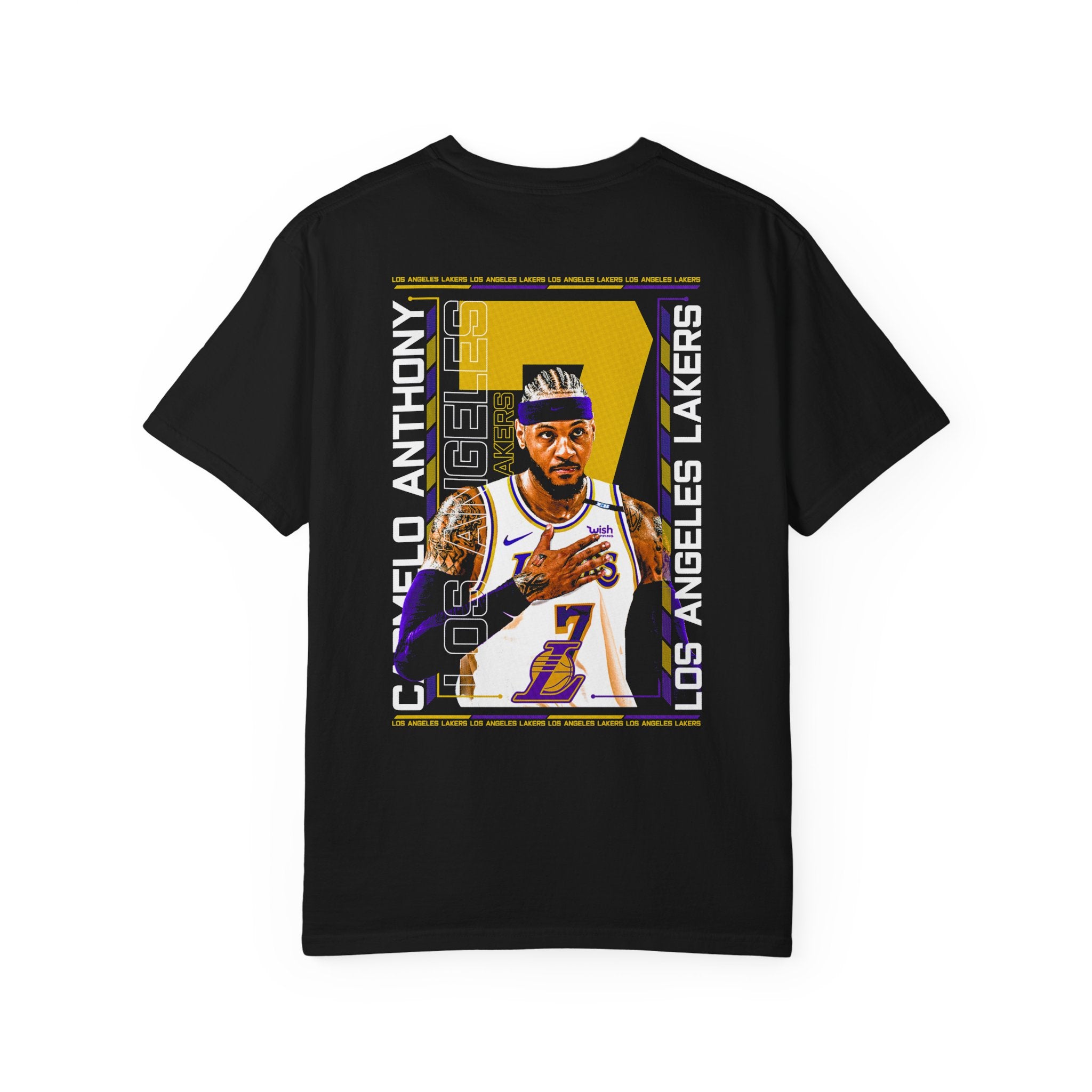 Unisex Lakers Graphic T-Shirt - Celebrate Team Spirit with Carmelo Anthony Design